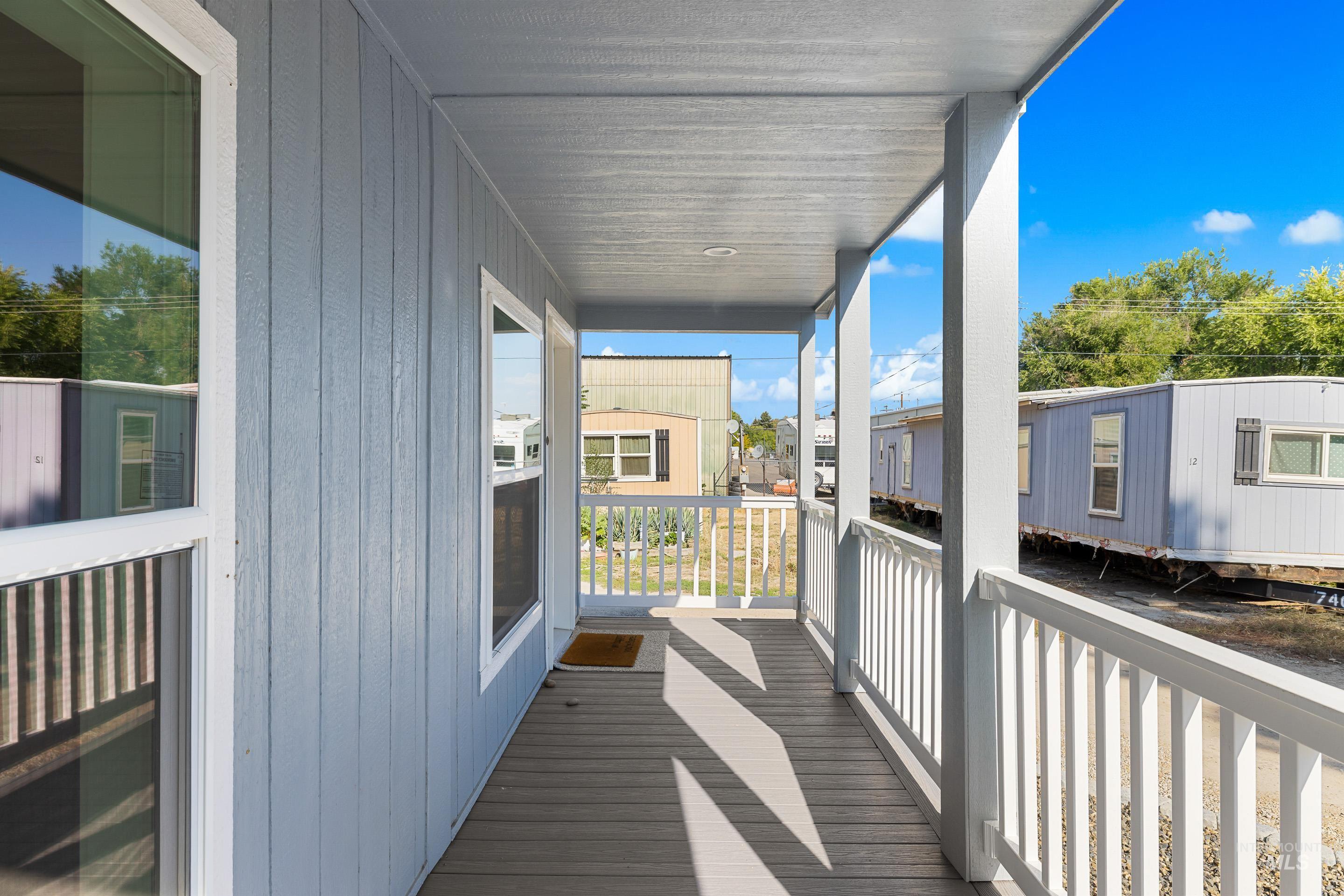 View of wooden porch