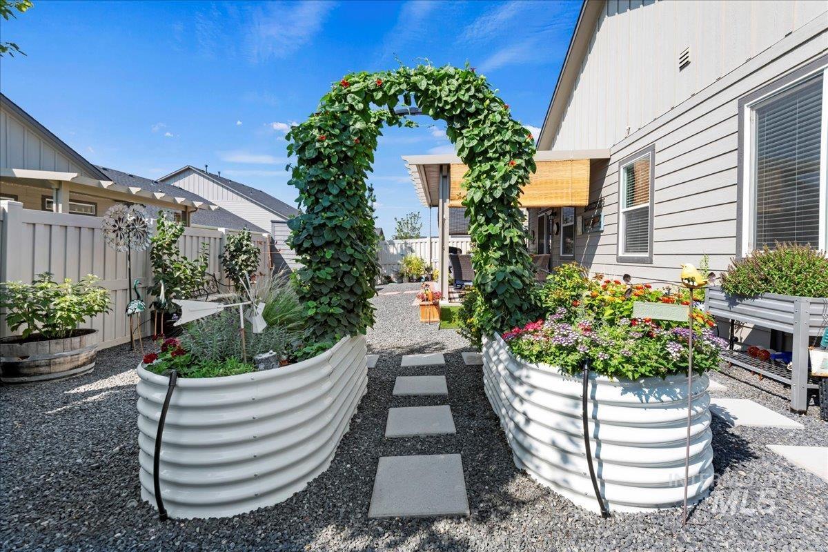 View of property's community featuring a patio area