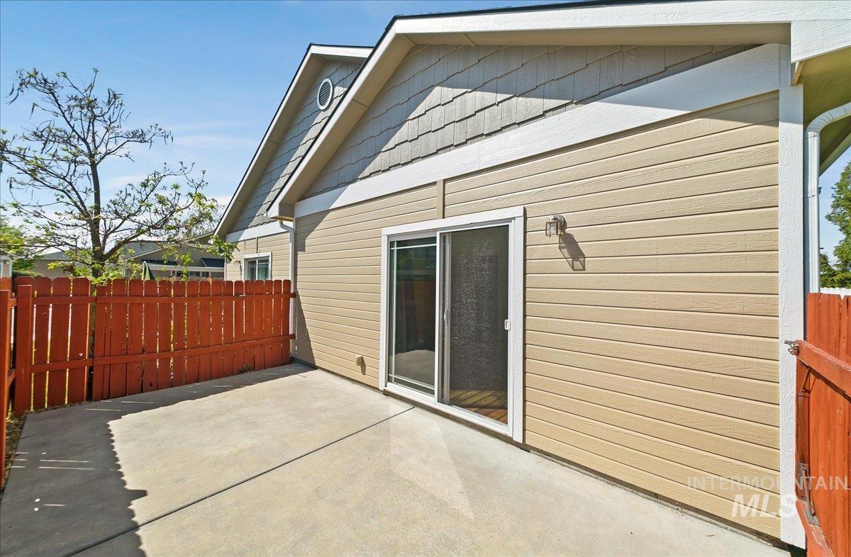 Back of house with a Private patio area!