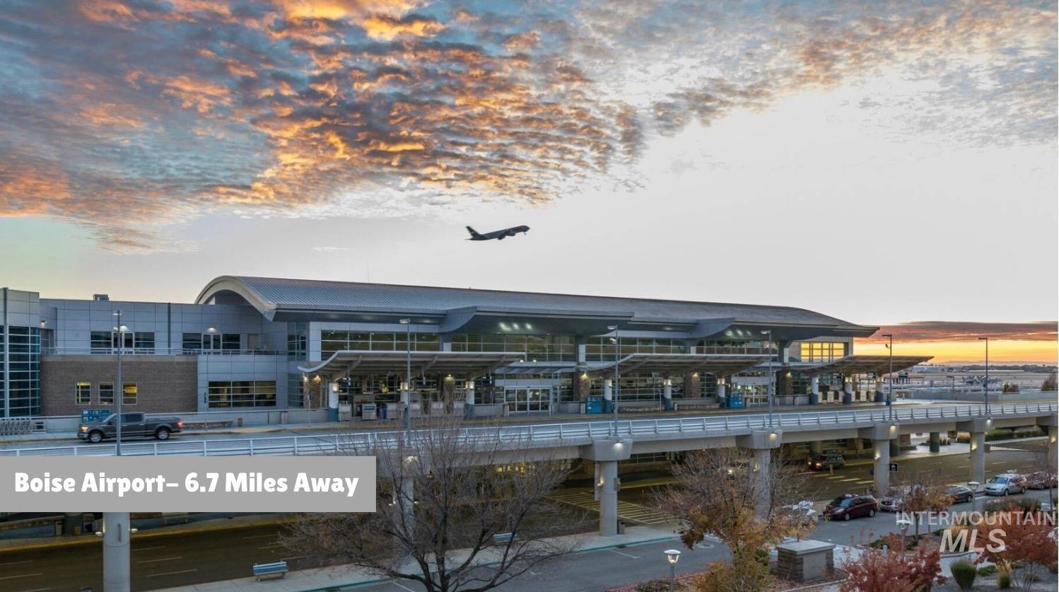 Boise Airport Approx 6.7 Miles Away