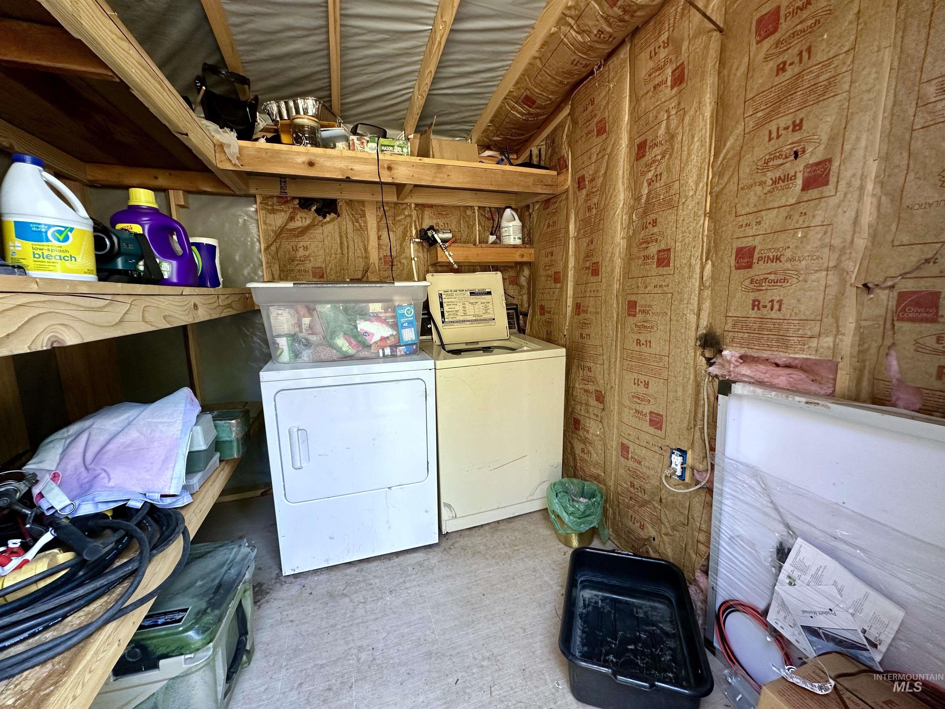 Laundry room featuring washer and dryer