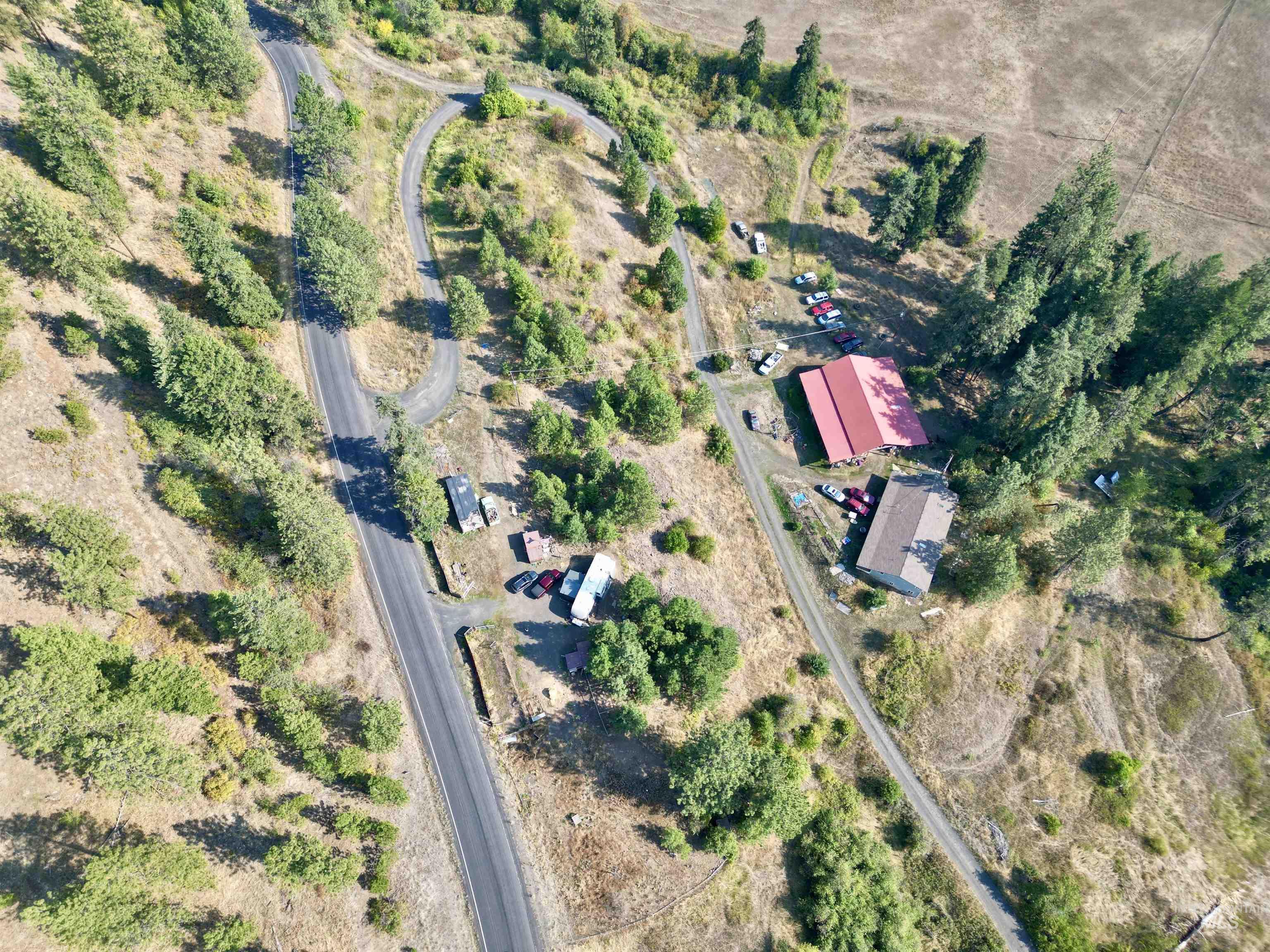 Aerial view of property's location