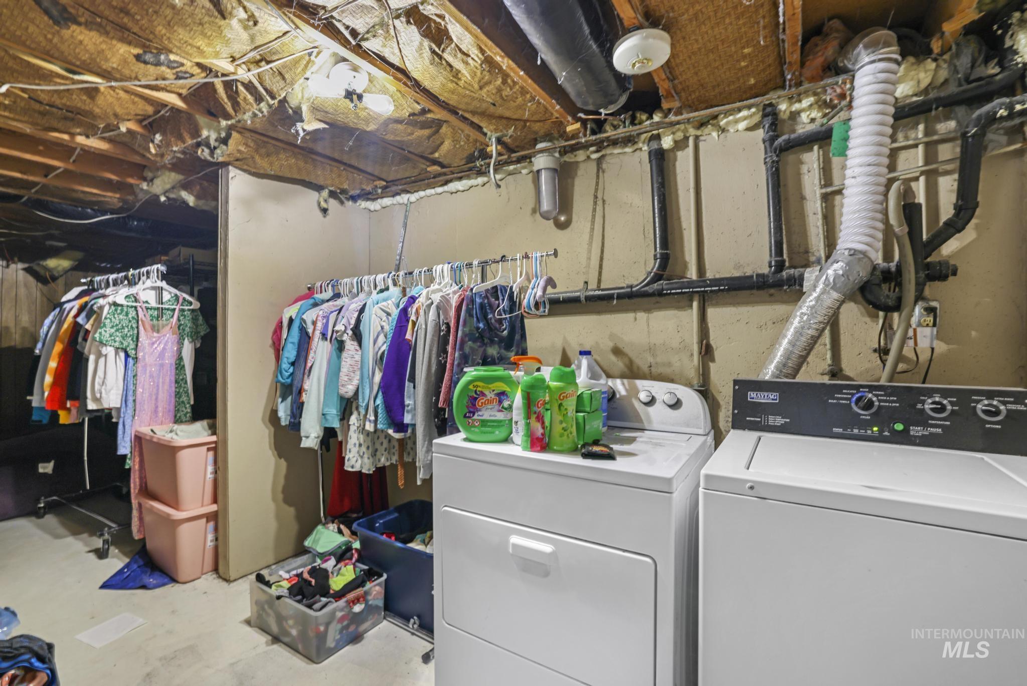 Laundry area with washer and dryer