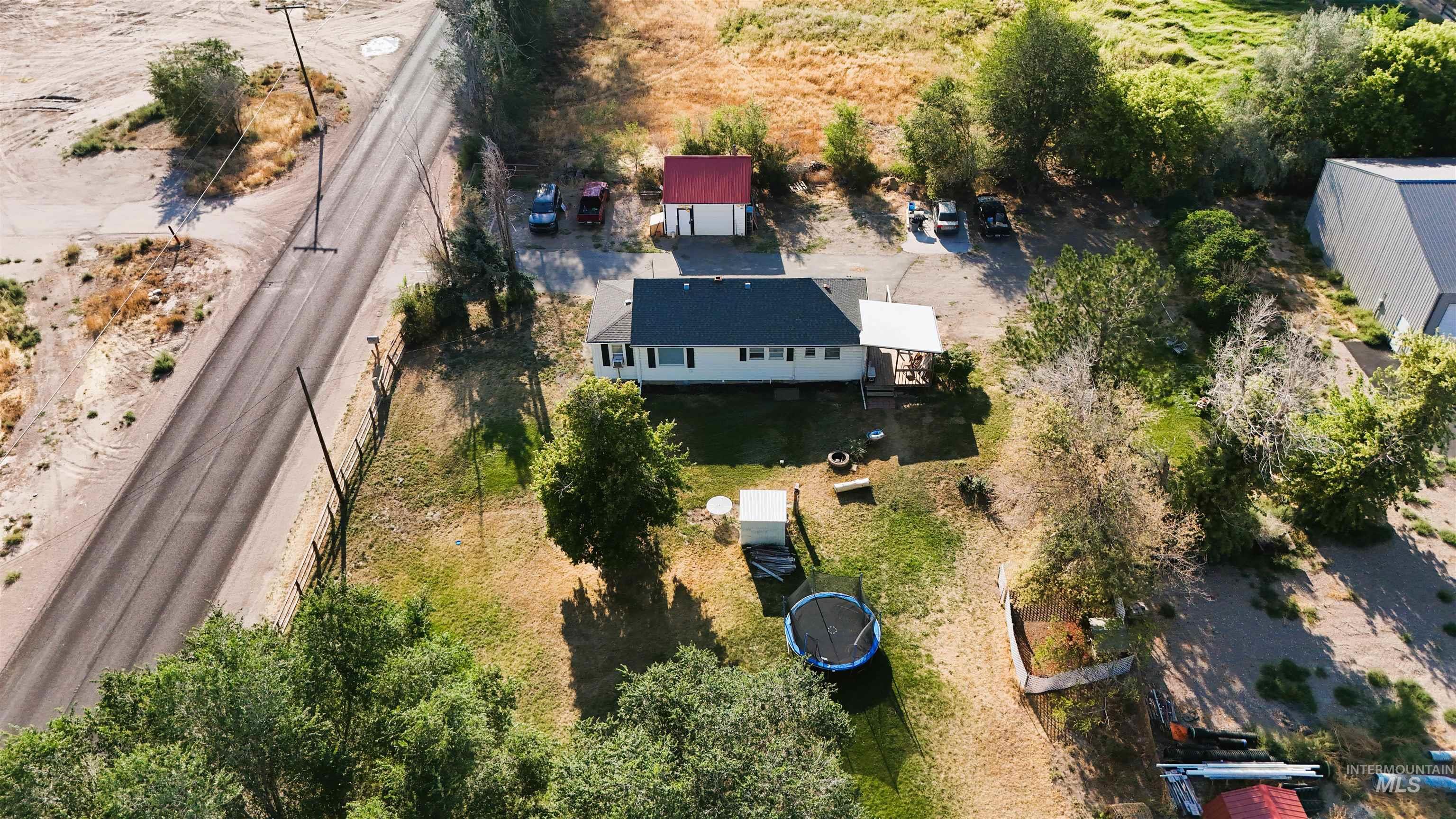 Aerial view of property's location