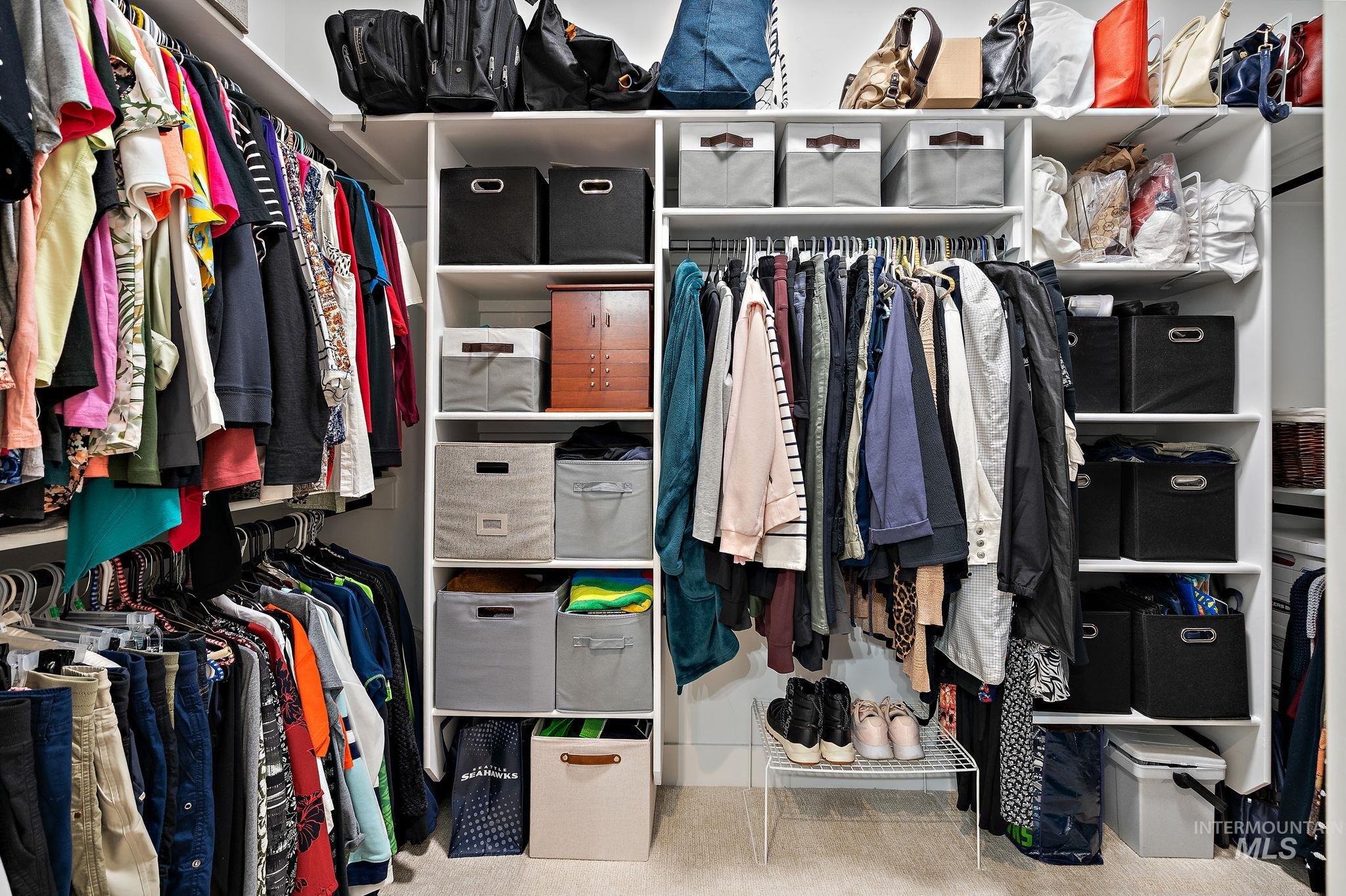 View of spacious closet