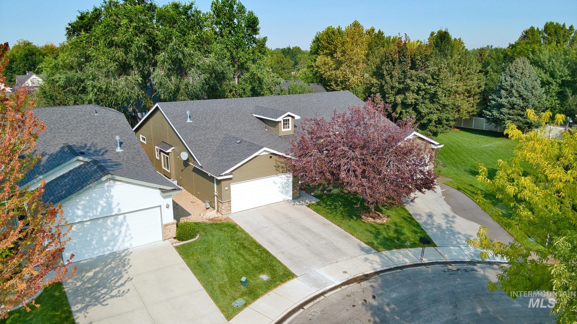 View from above of property