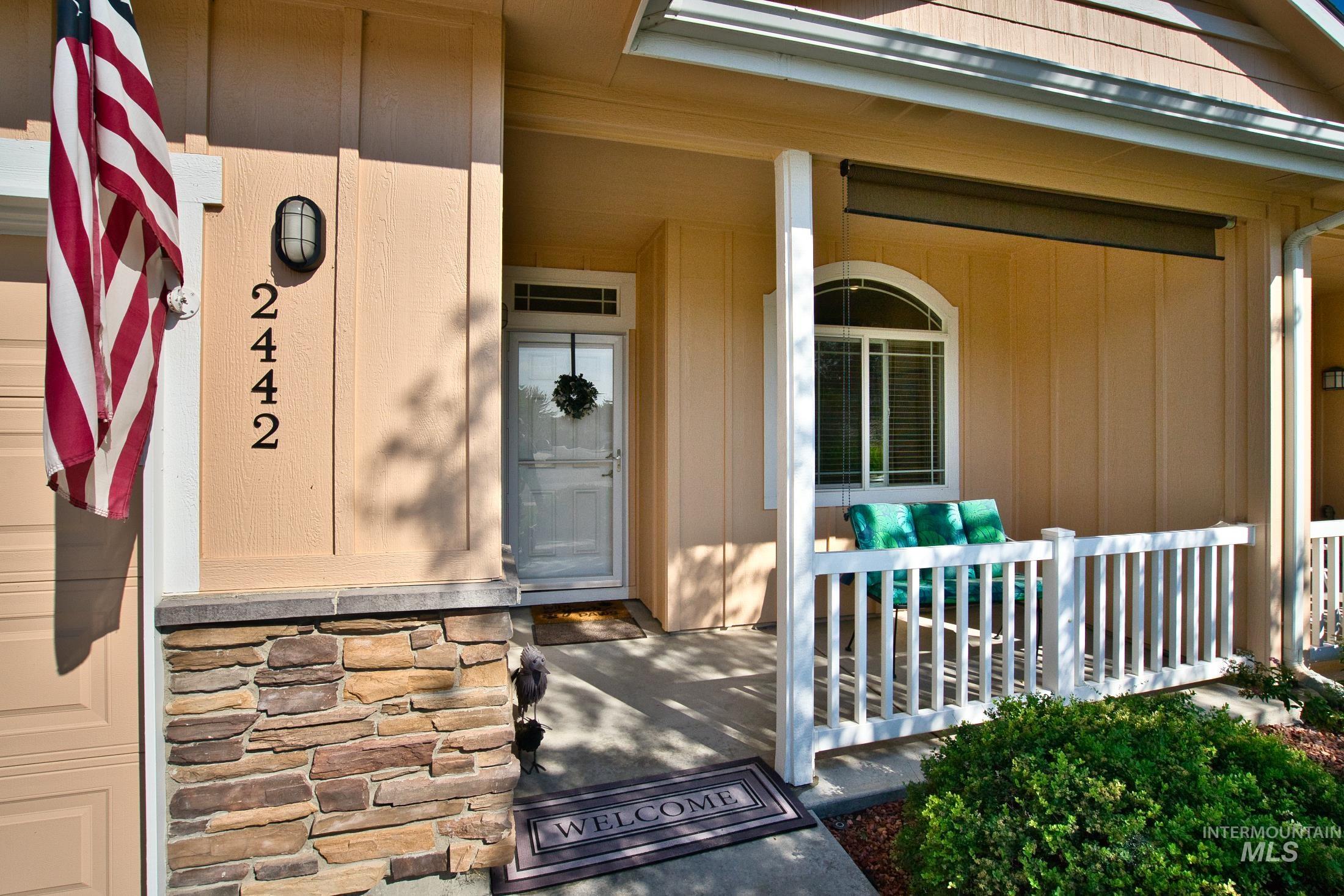 Entrance to property with a porch