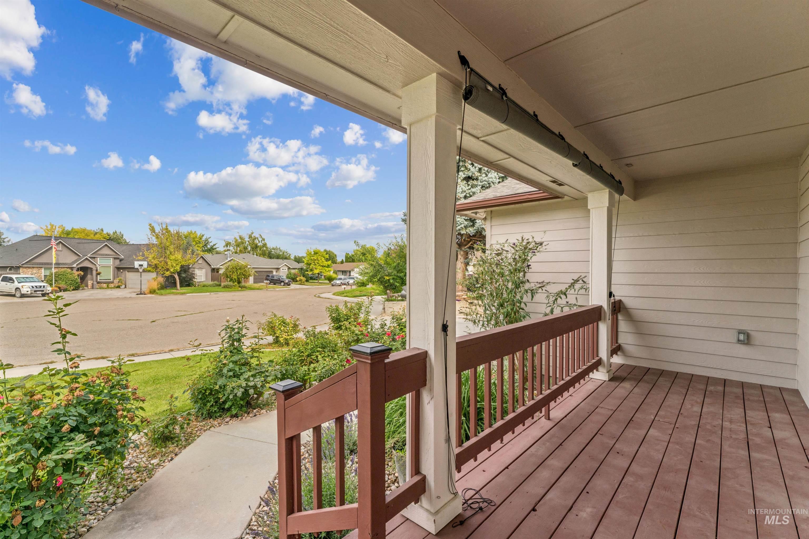 Porch featuring a residential view
