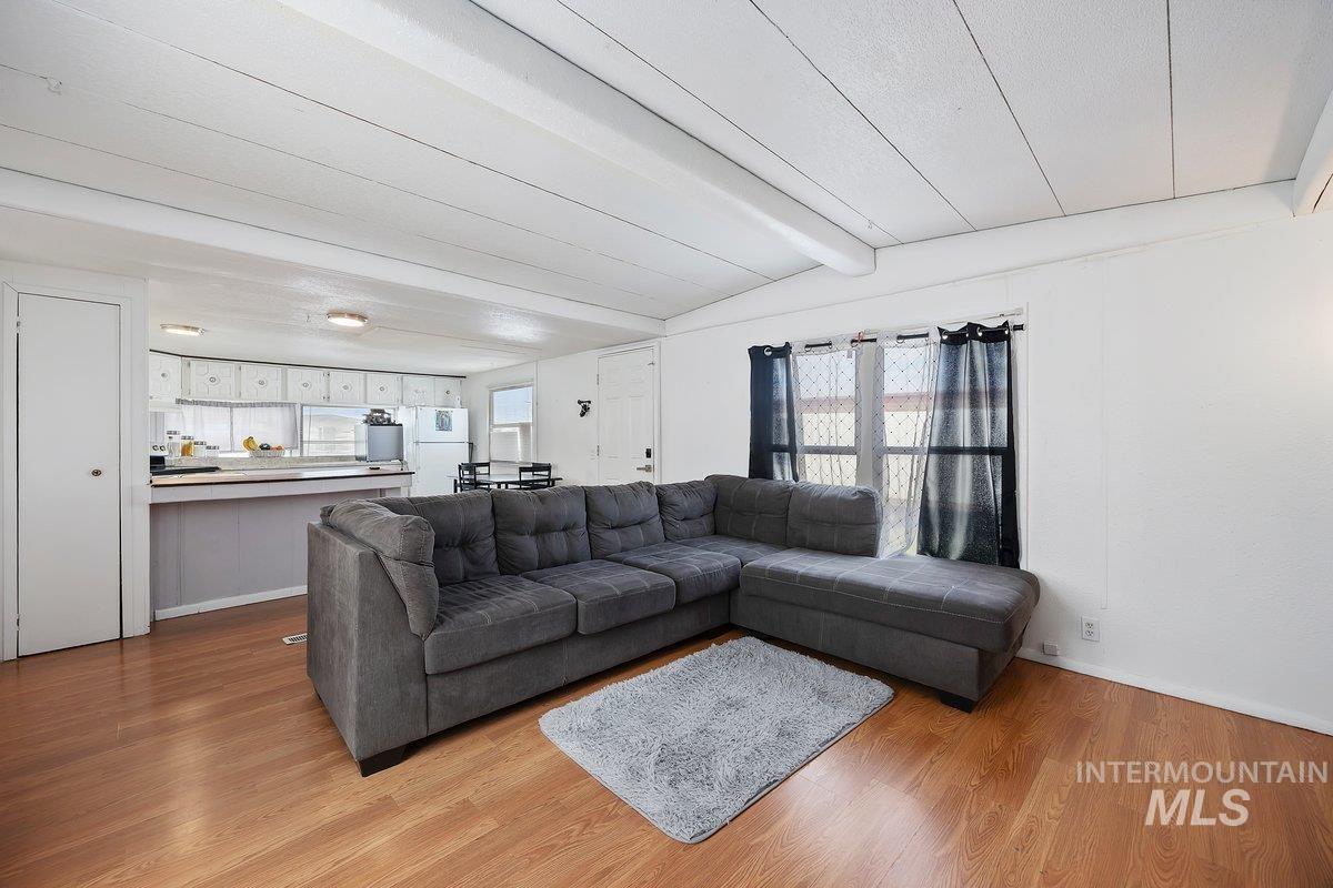 Living room featuring healthy amount of natural light and light wood-type flooring