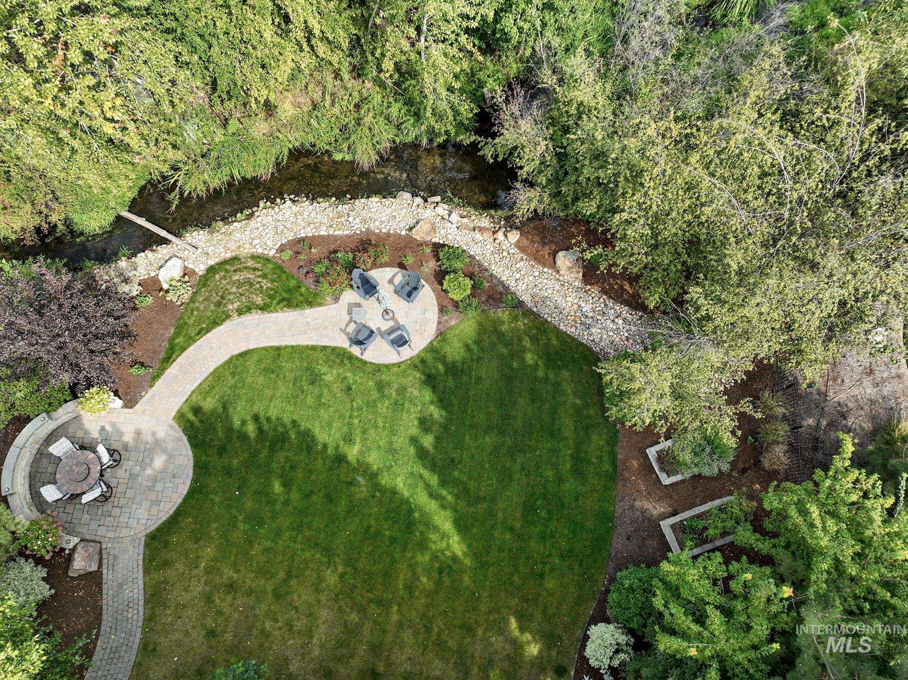 Aerial view of property's location
