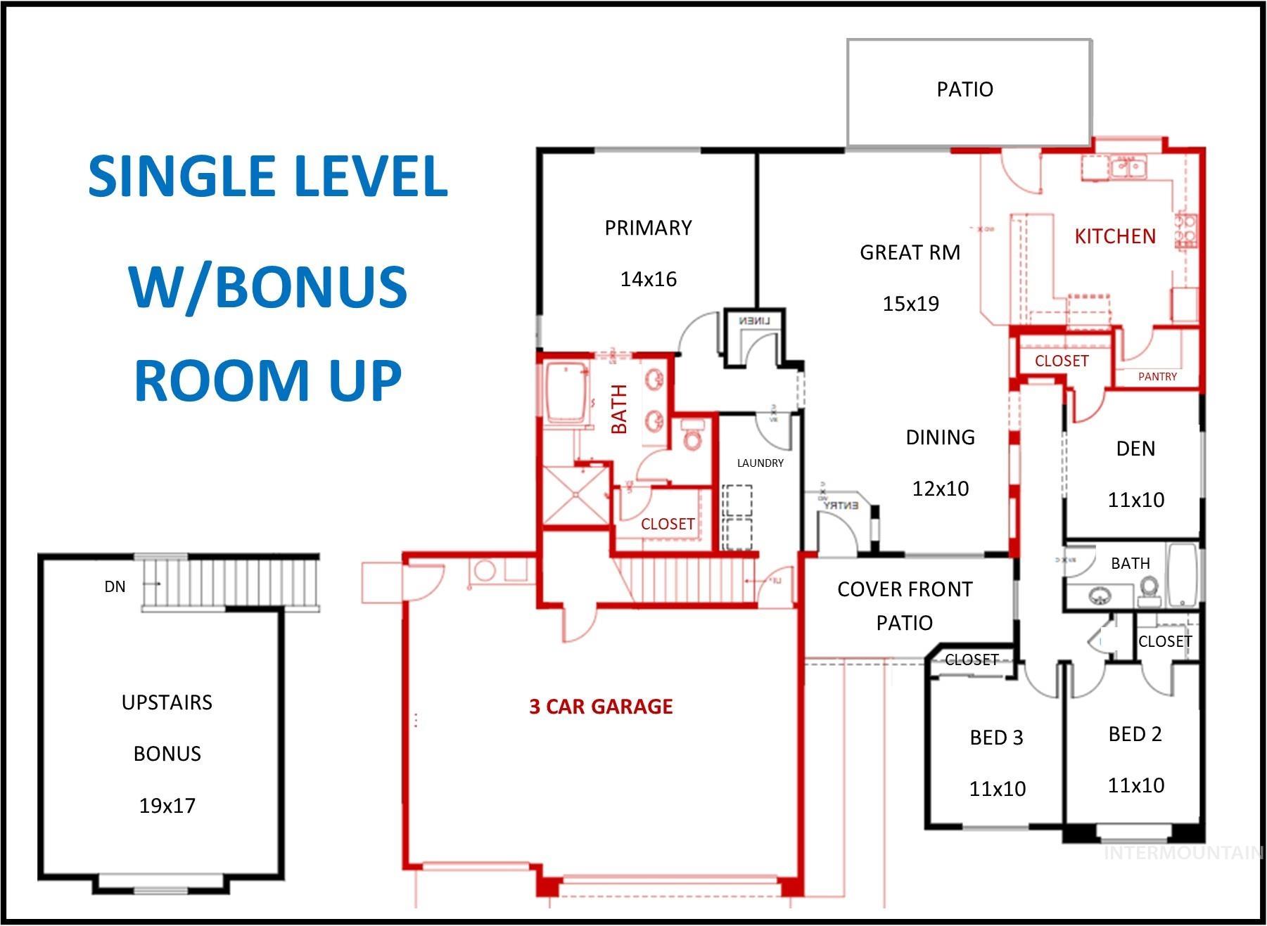 View of floor plan / room layout