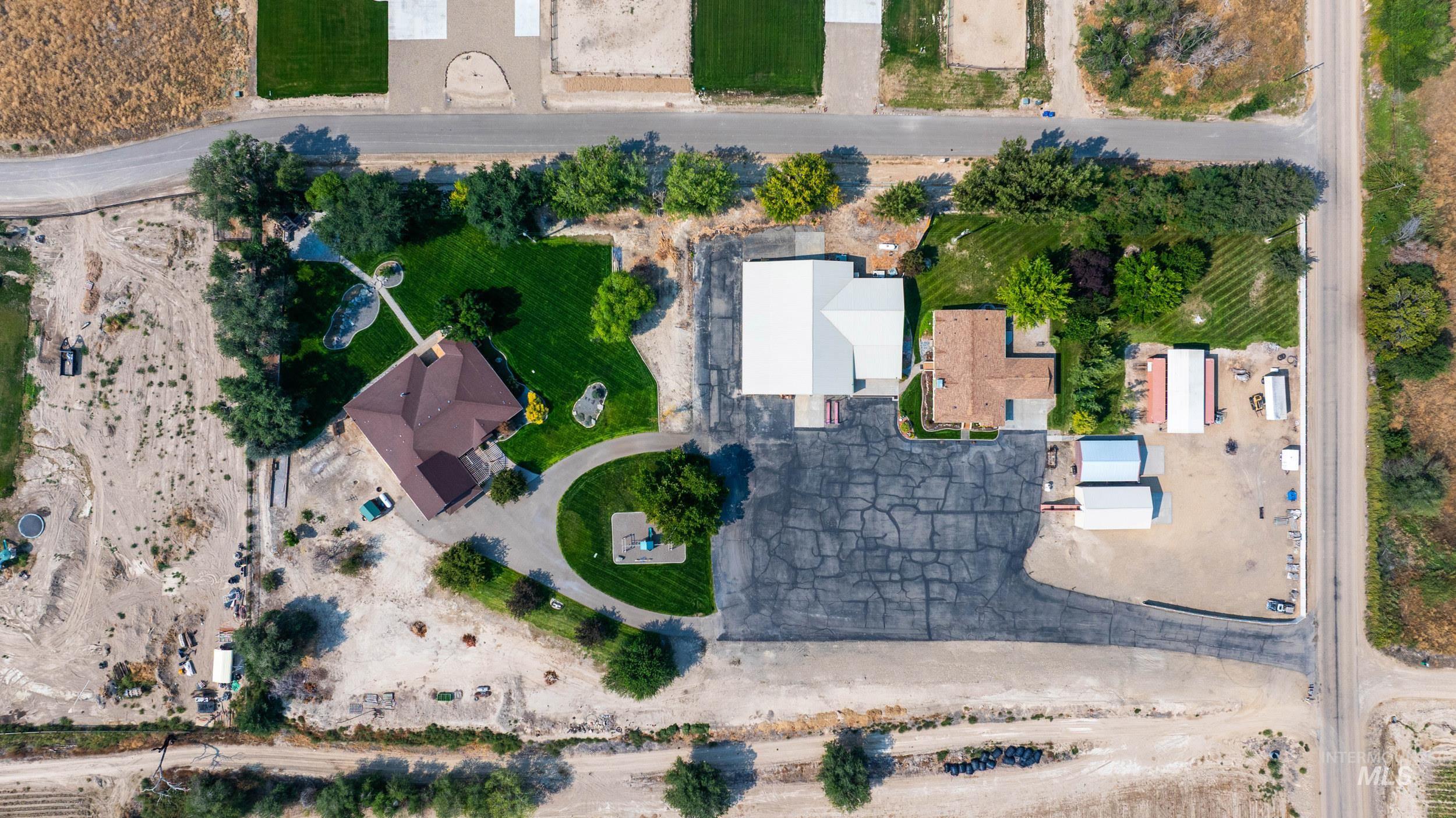 Aerial view of property's location