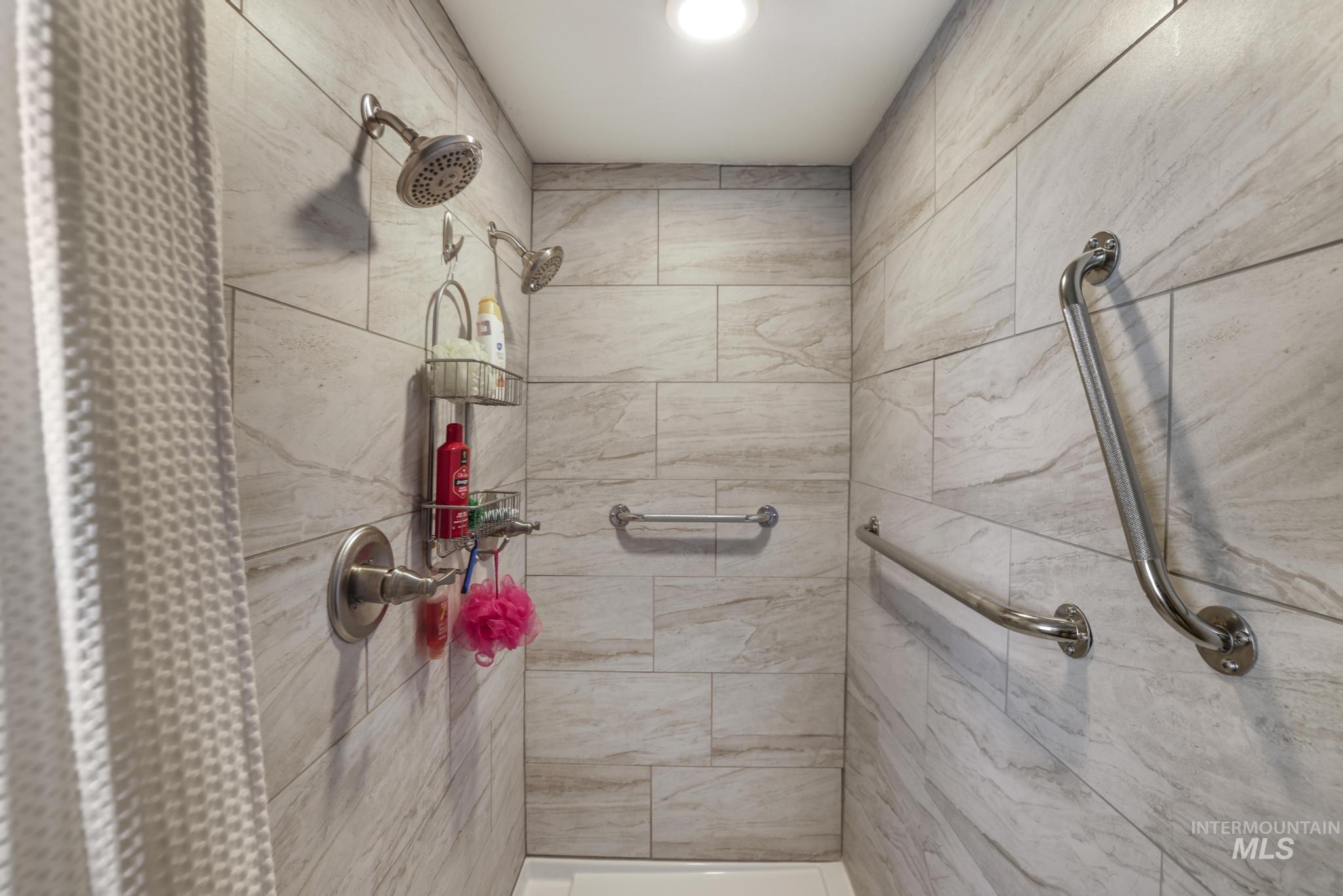 Bathroom featuring a stall shower