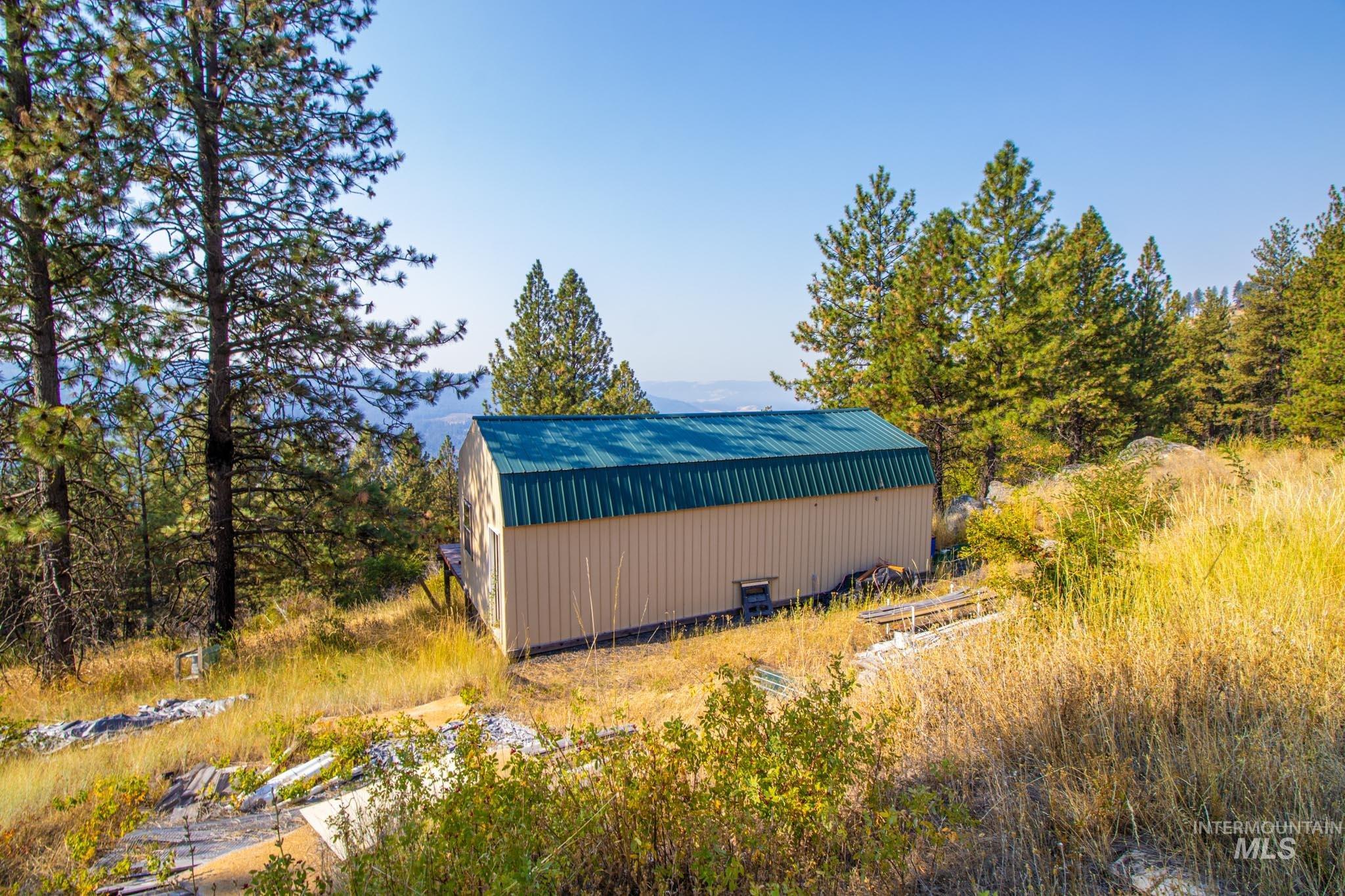 View of pole building