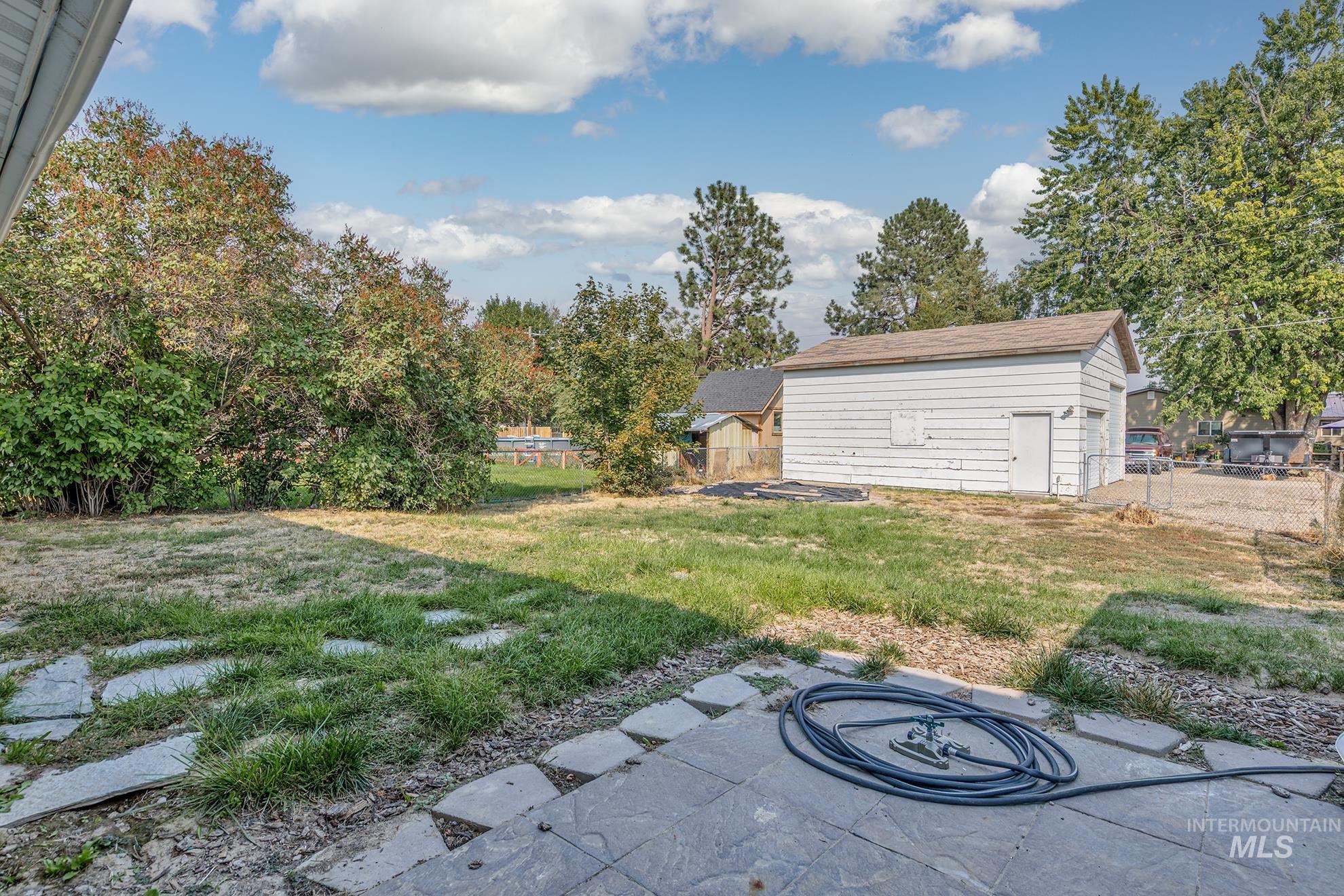 View of yard featuring a patio