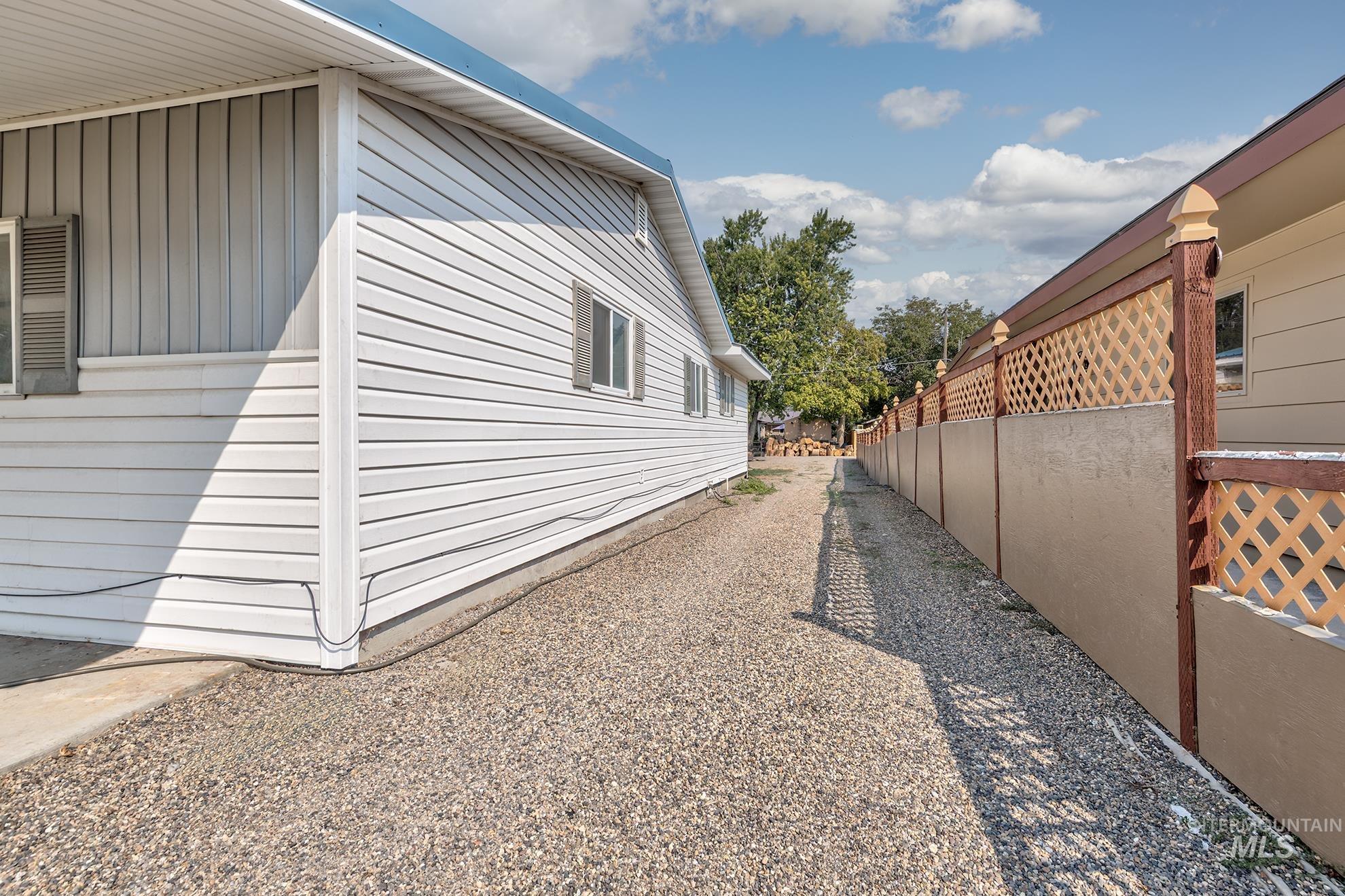 View of side of property featuring board and batten siding
