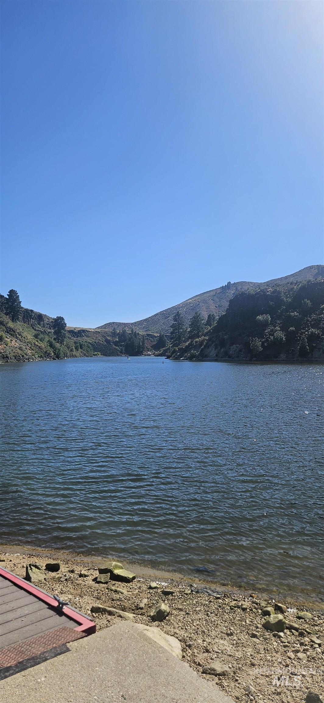 Water view with a mountain backdrop