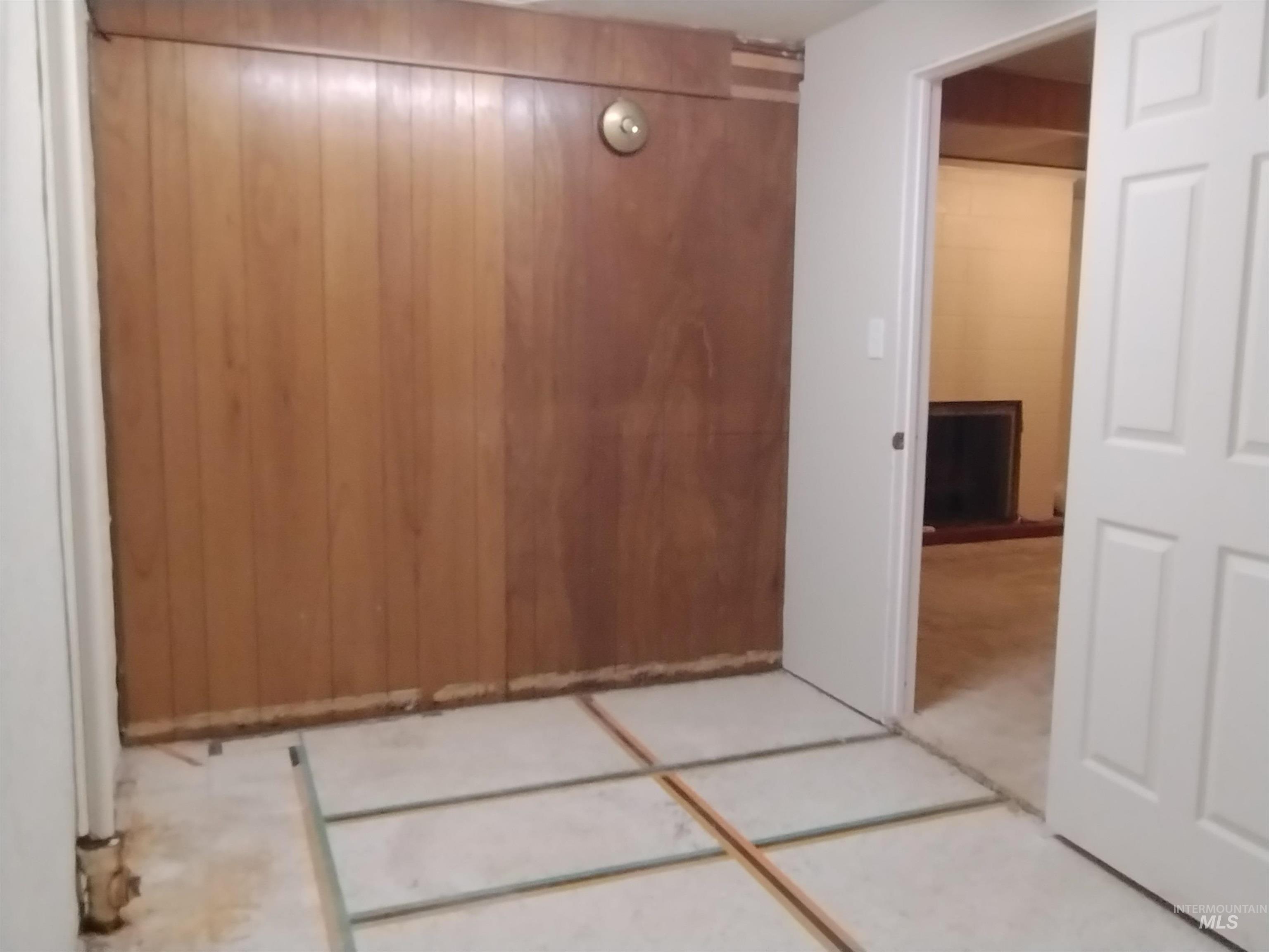 In basement