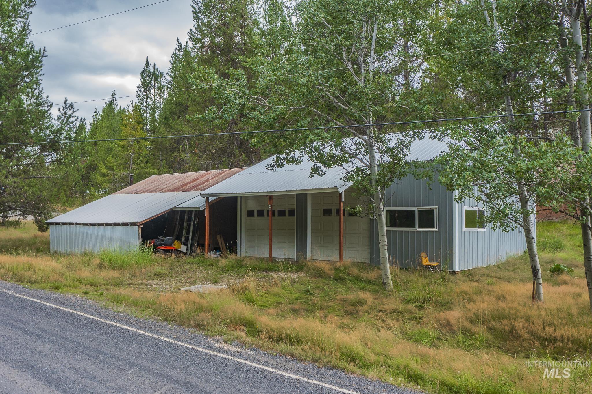 View of pole building
