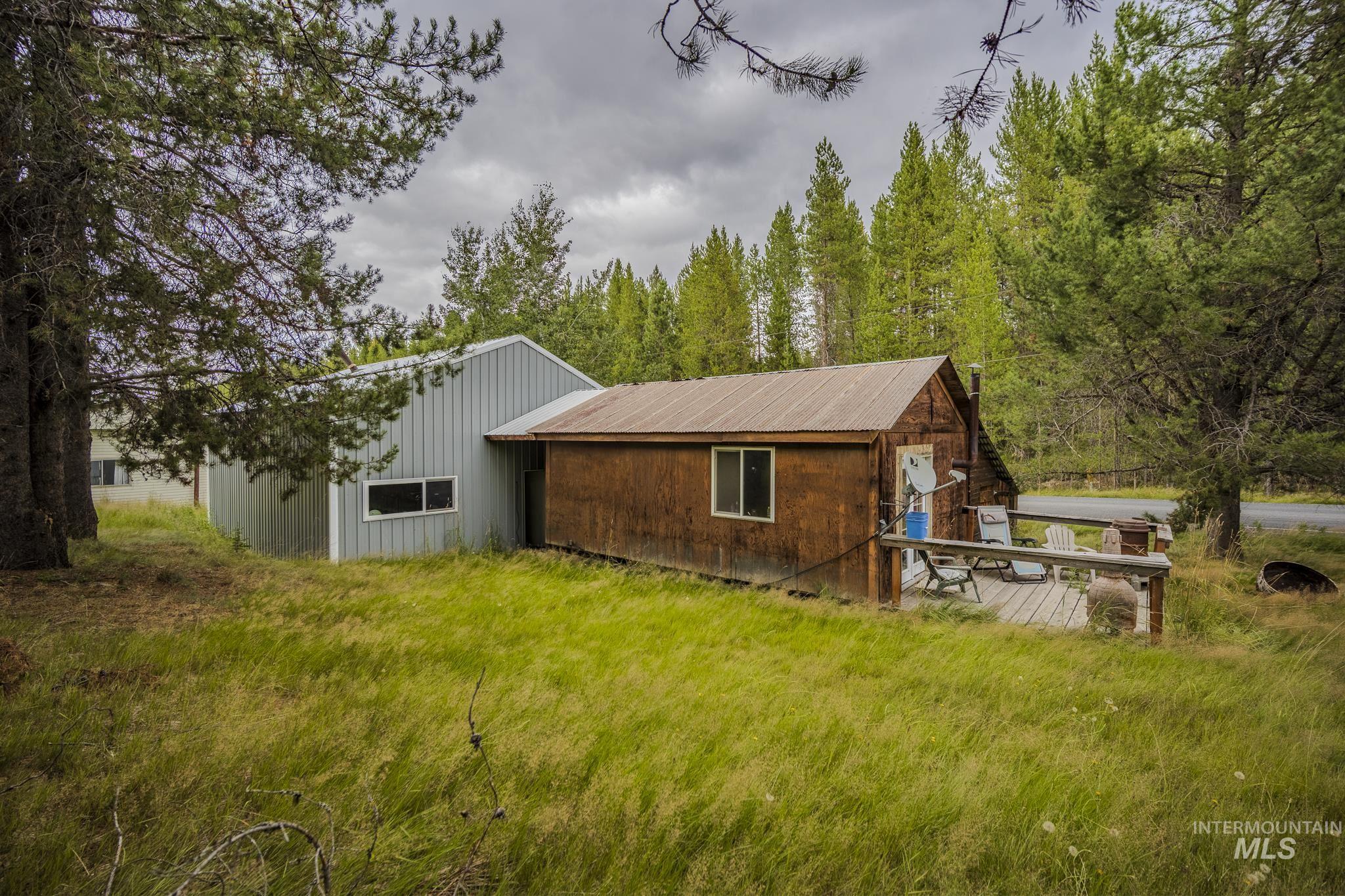 Back of property featuring a deck