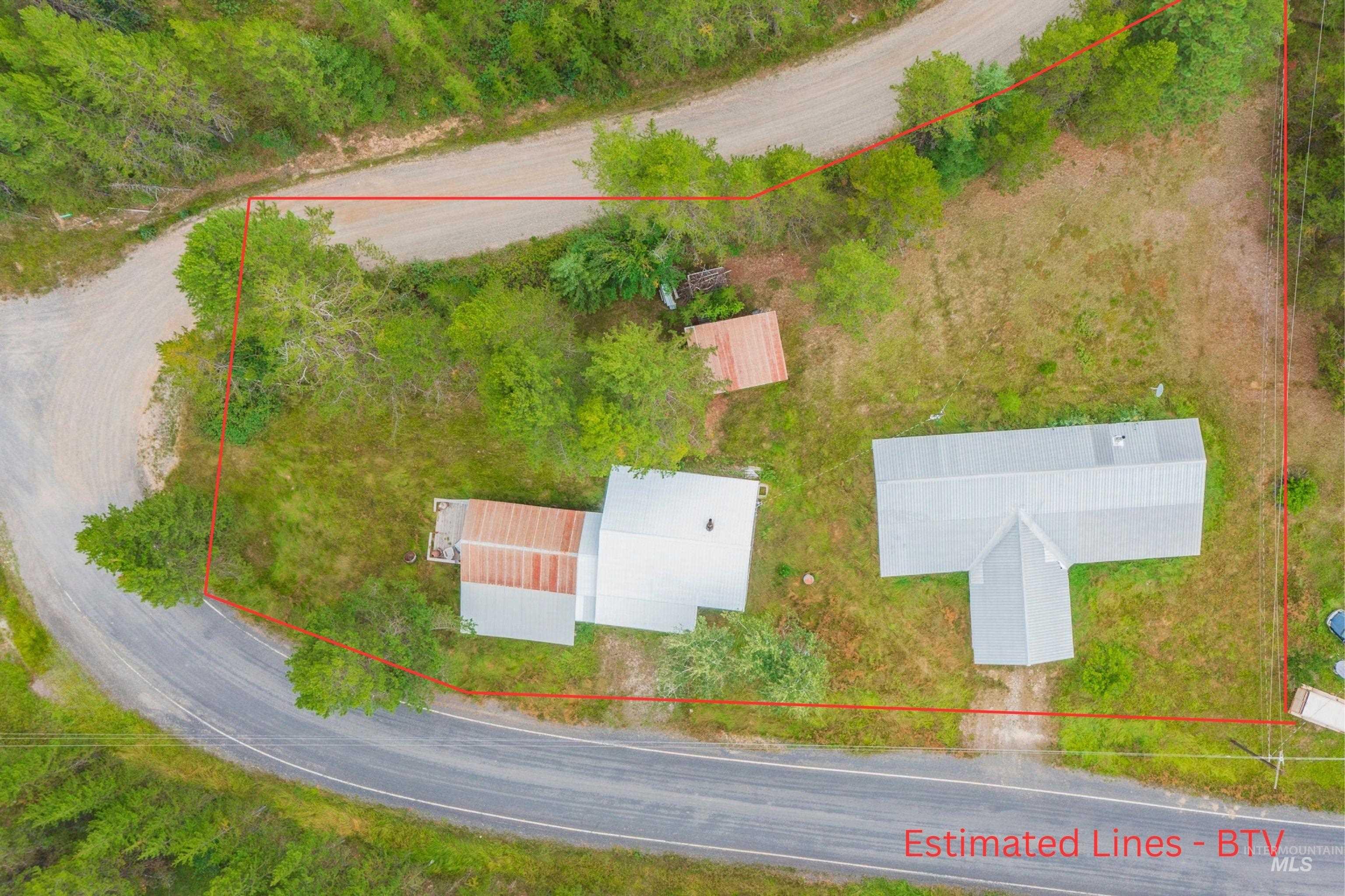 View of property location with property parcel outlined