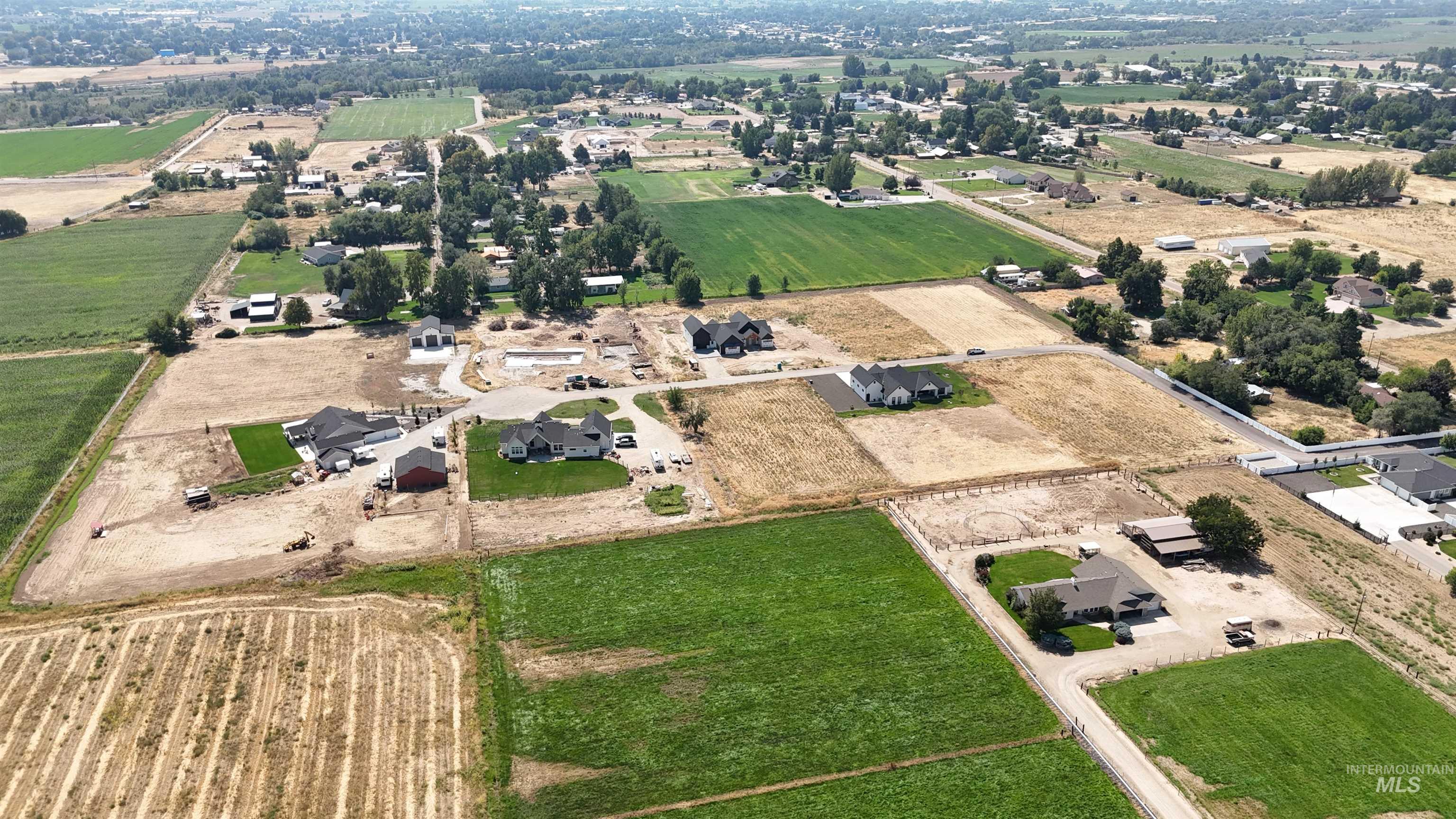 Aerial view of property's location featuring rural landscape