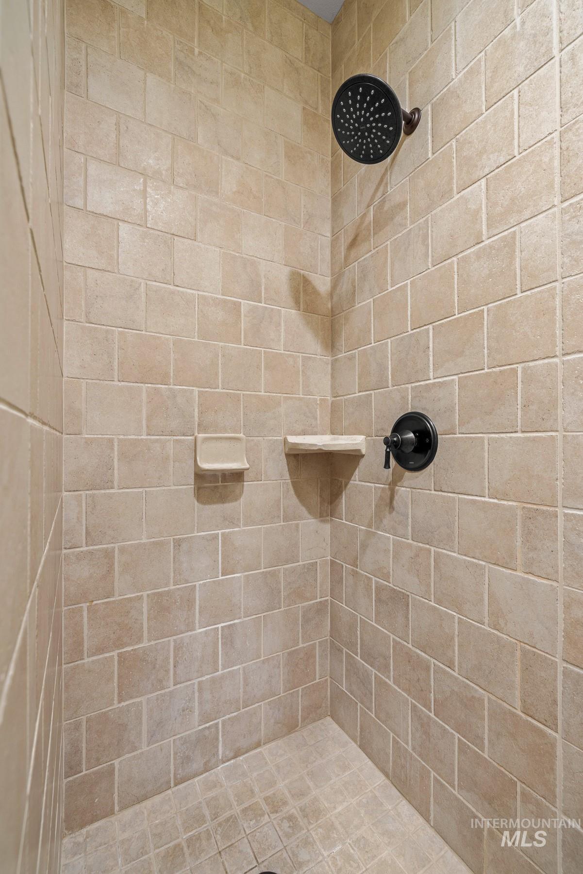 Tiled shower