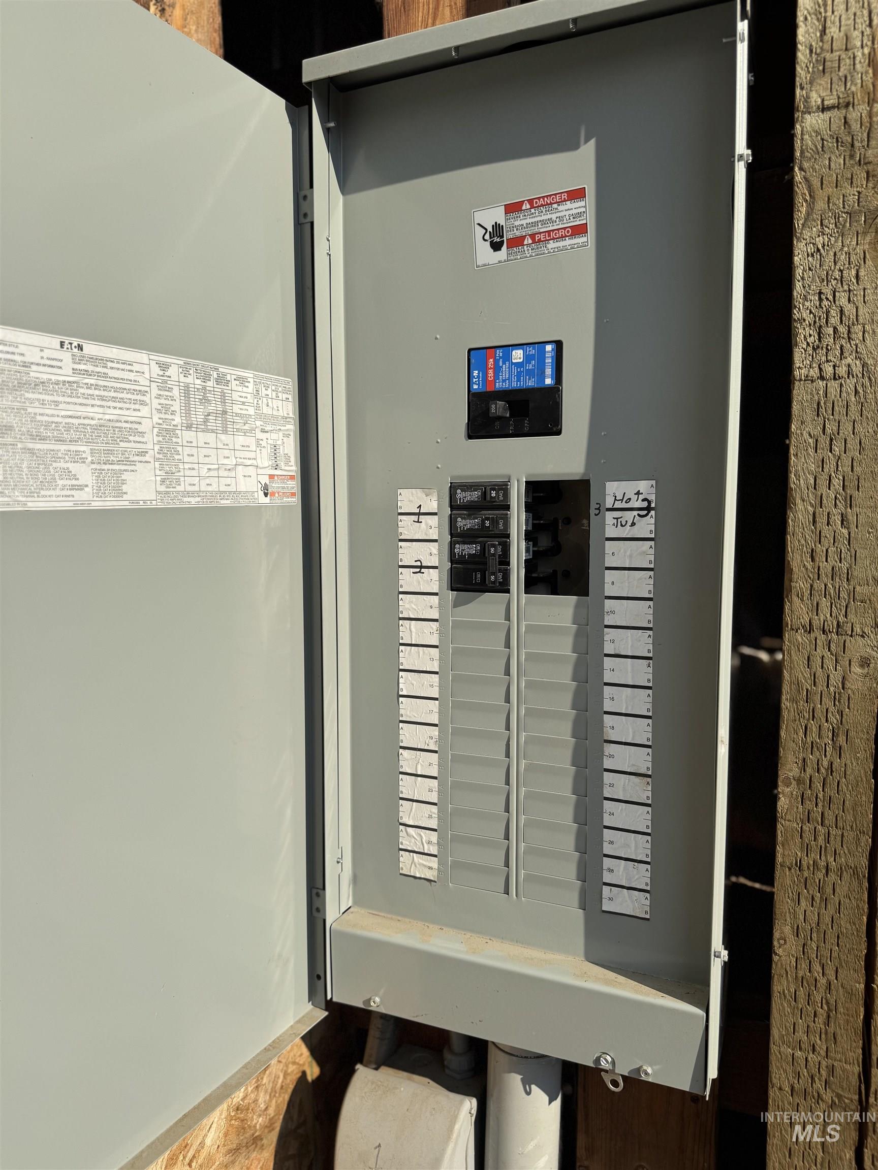 Utilities featuring electric panel