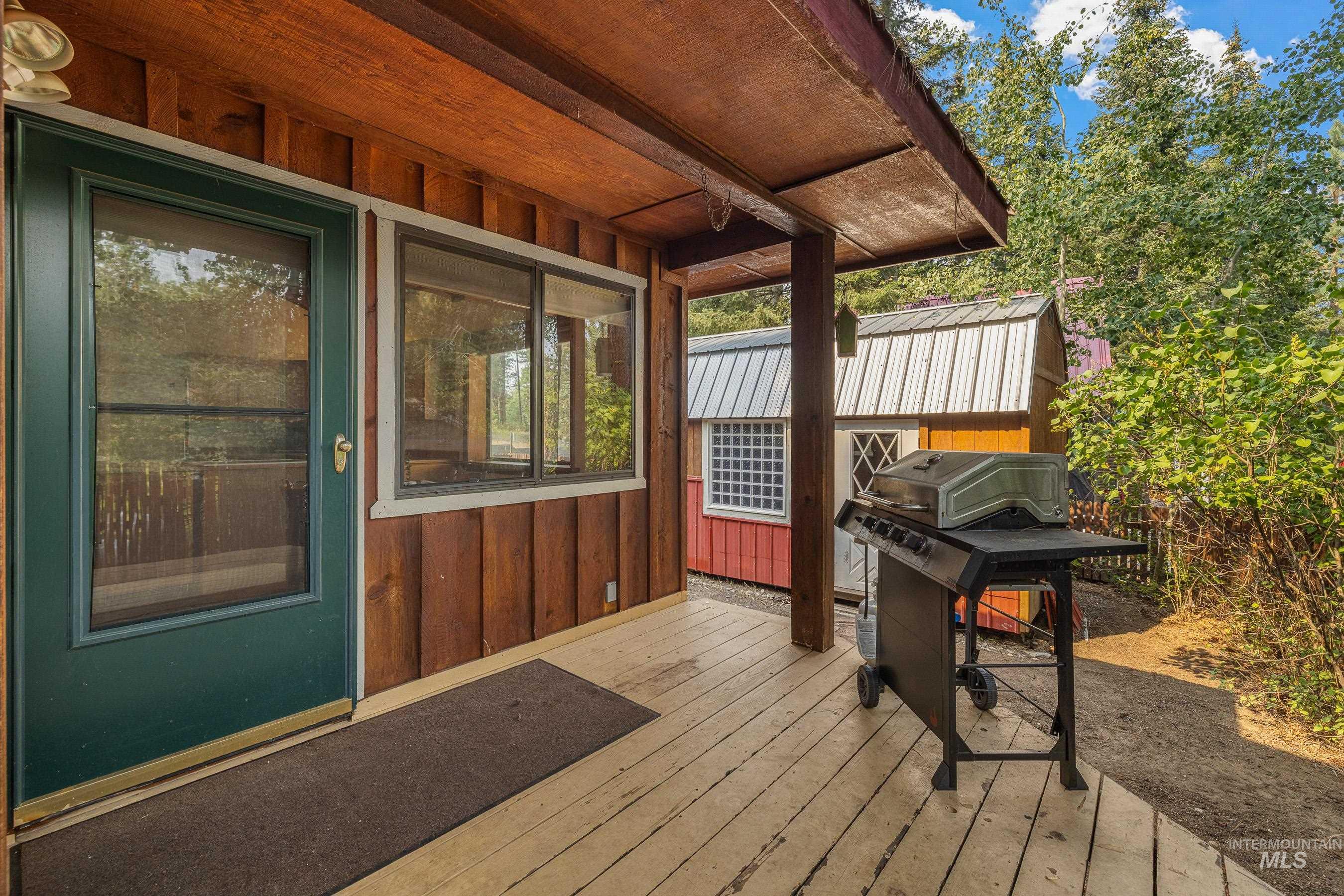 Deck with grilling area