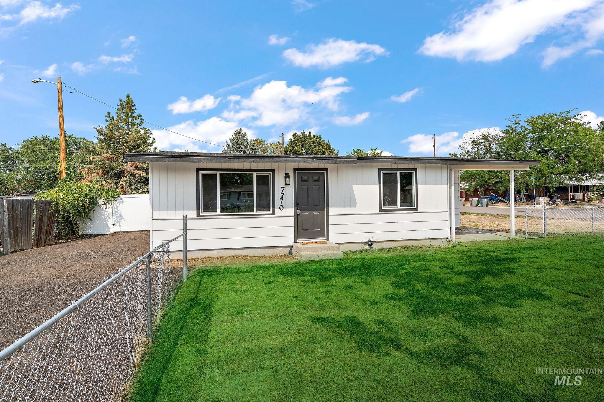 View of single story home