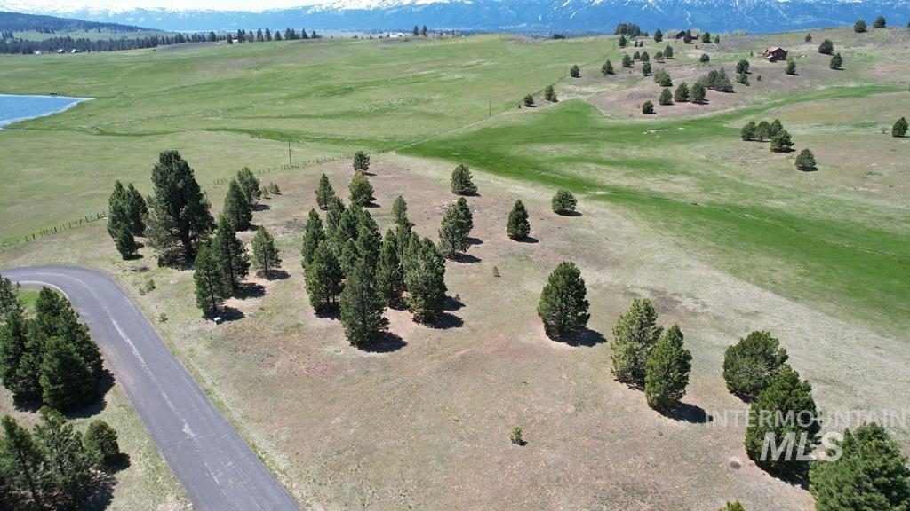 Aerial view of sparsely populated area