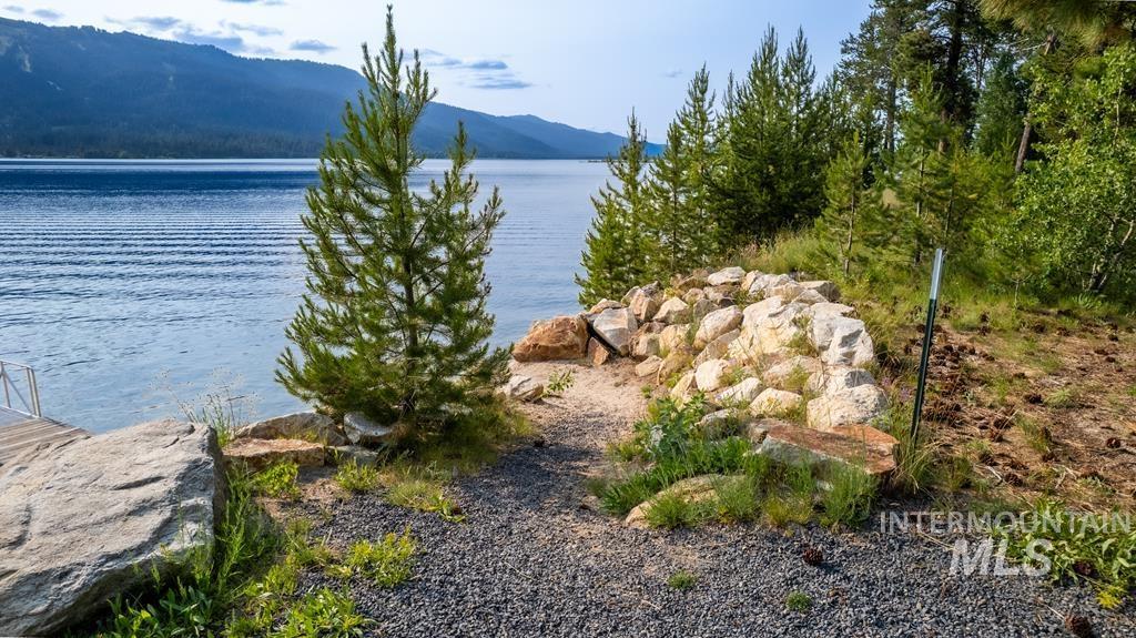 Water view with a mountain backdrop