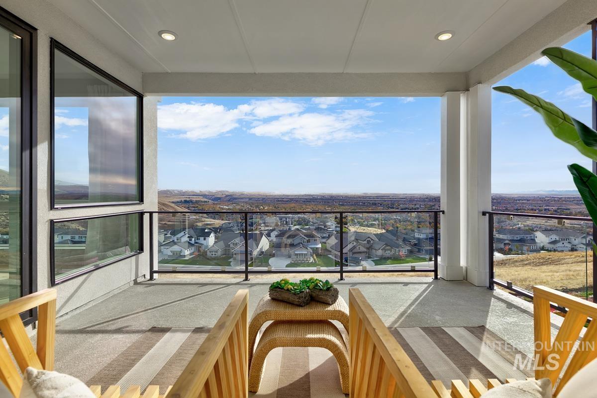 Balcony with a residential view