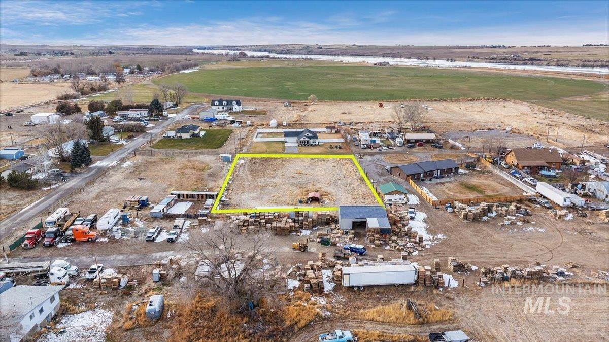 View of rural area featuring property parcel outlined