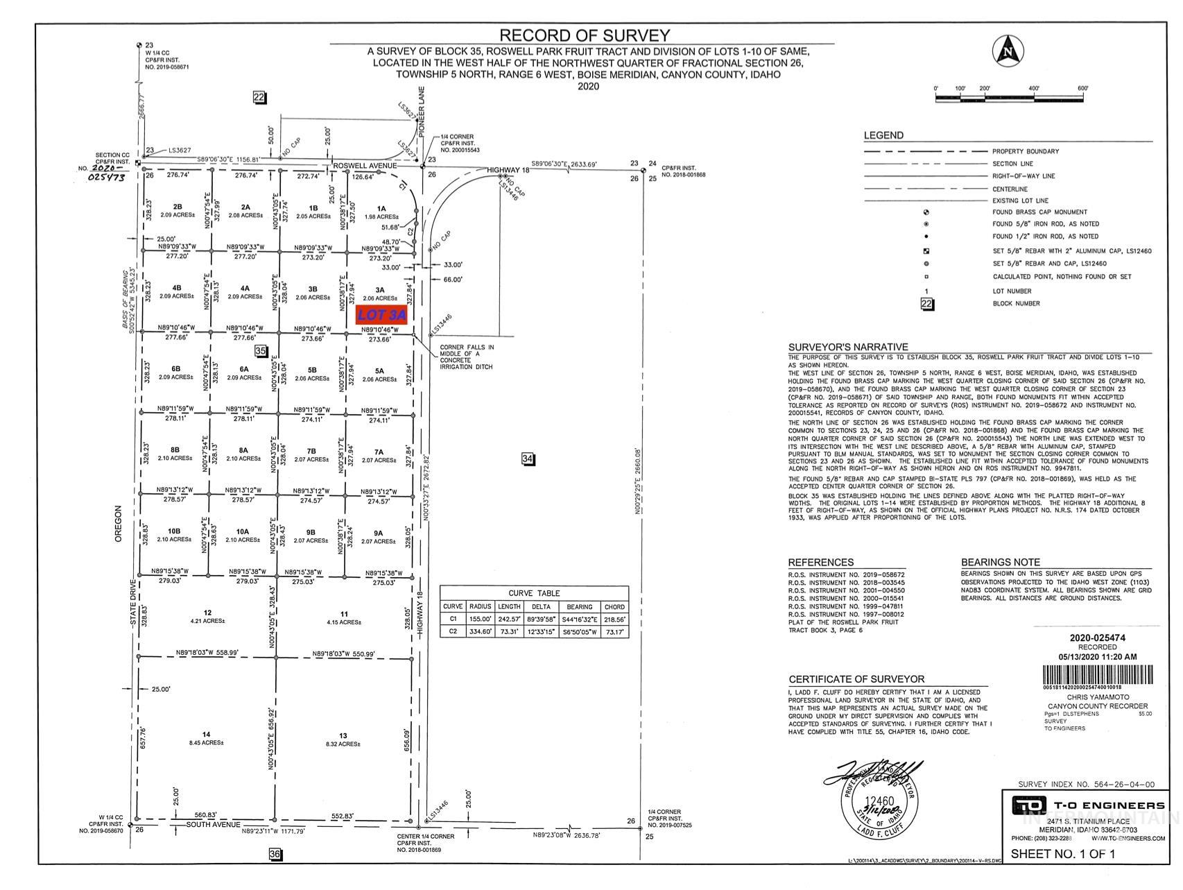 TBD Drum Lane Lot 5B, Parma, Idaho 83660-0000, Land For Sale, Price $159,900, 98960830