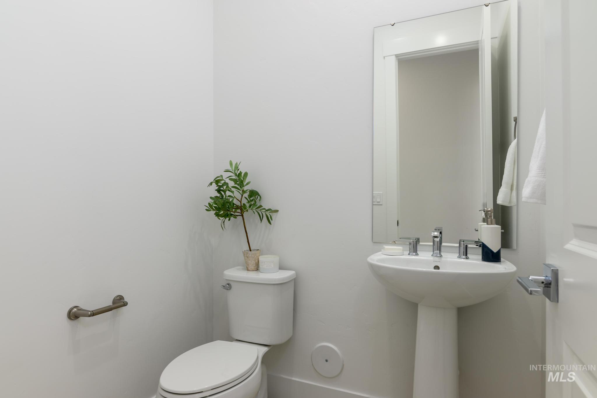 Half bathroom with toilet