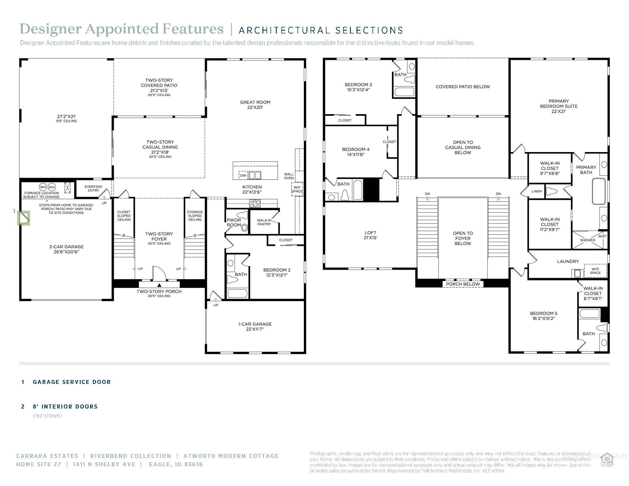 1411 N Shelby Ave, Eagle, Idaho 83616, 5 Bedrooms, 5.5 Bathrooms, Residential For Sale, Price $1,399,000, 98960833