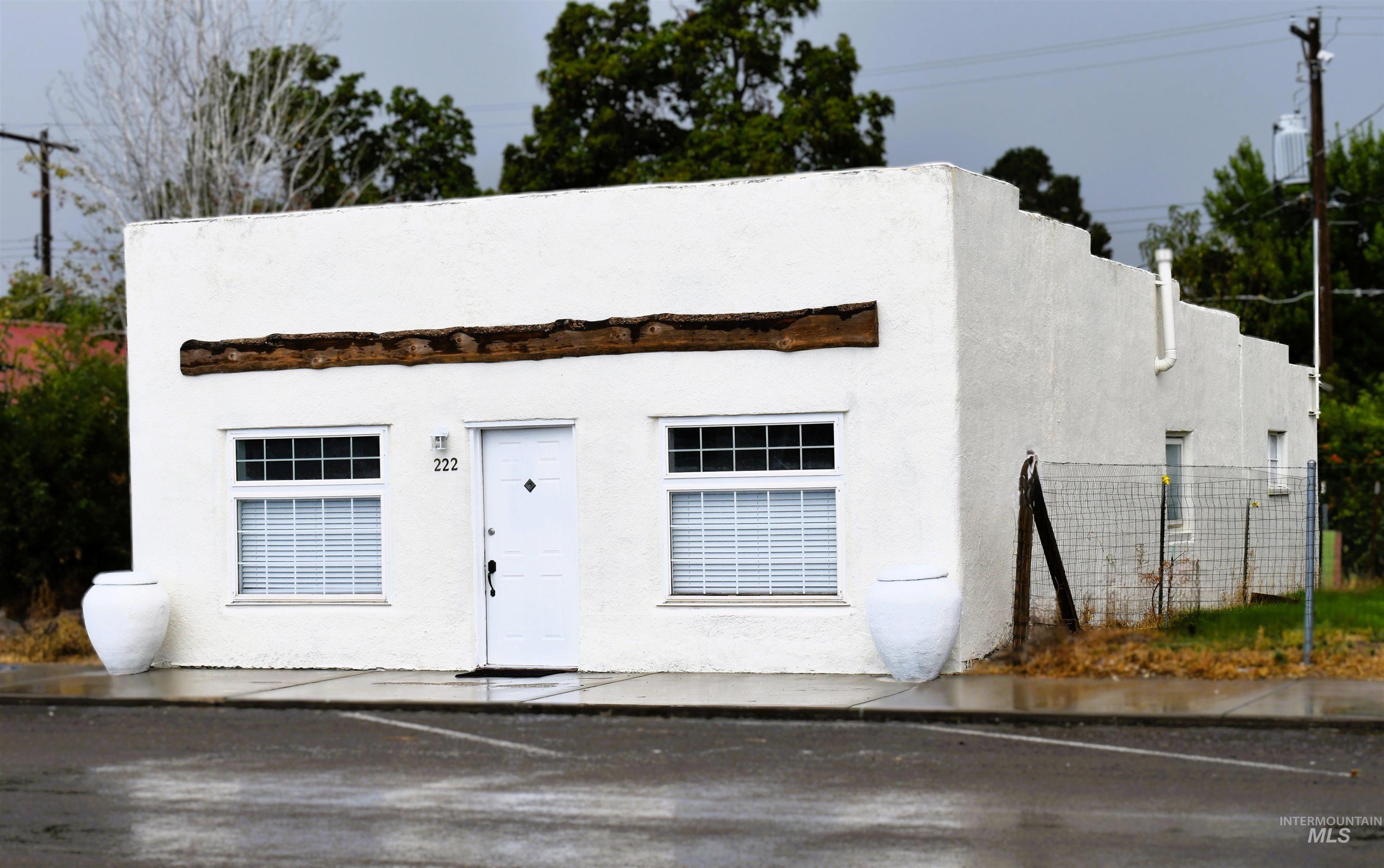 View of front of home with stucco siding