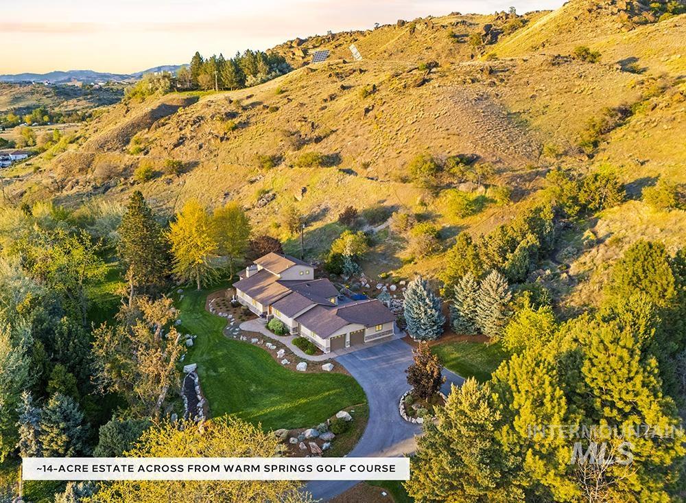 View from above of property