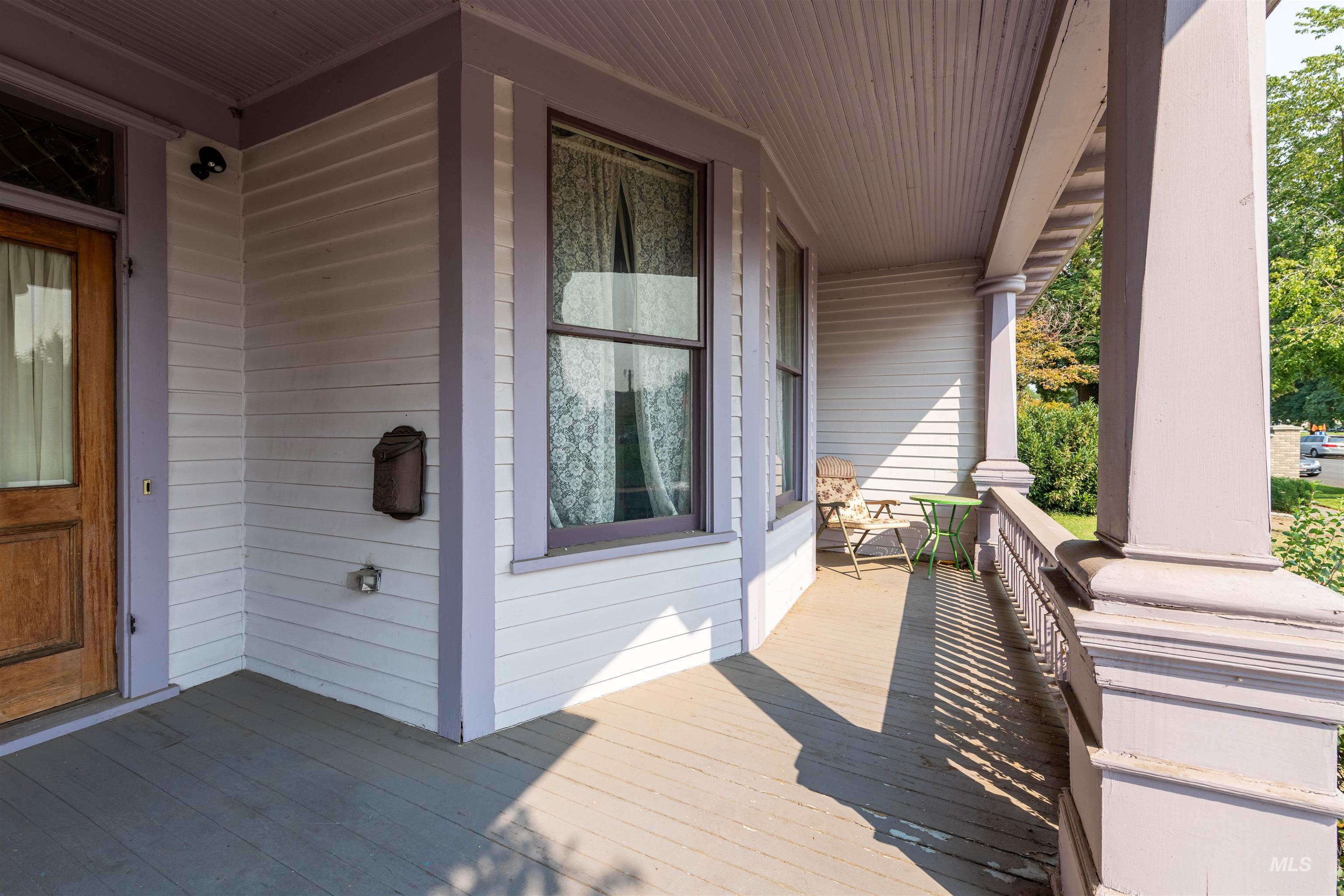 View of wooden porch