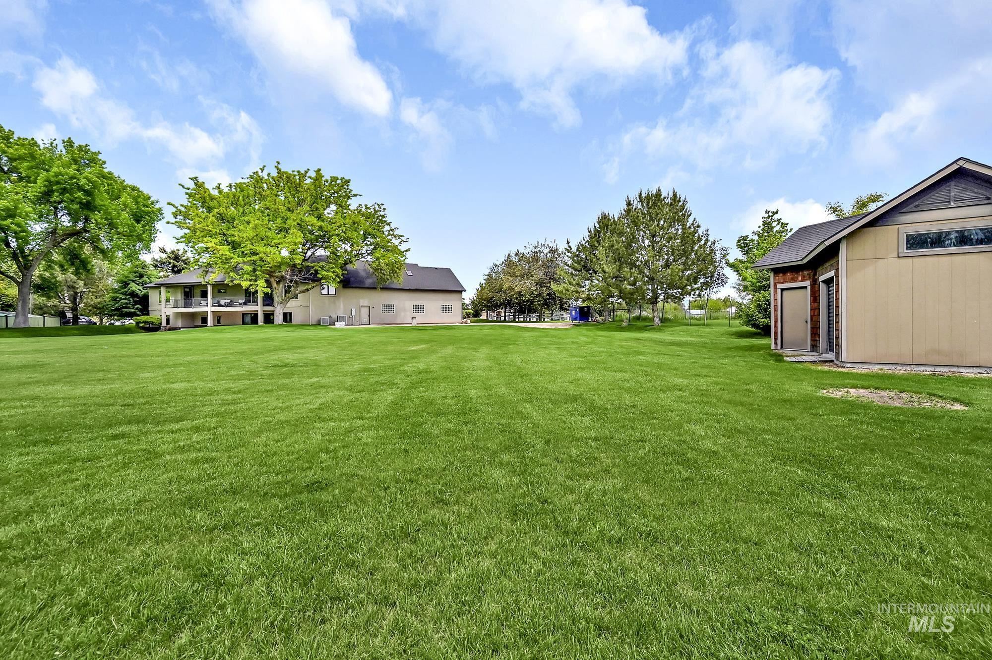 View of grassy yard