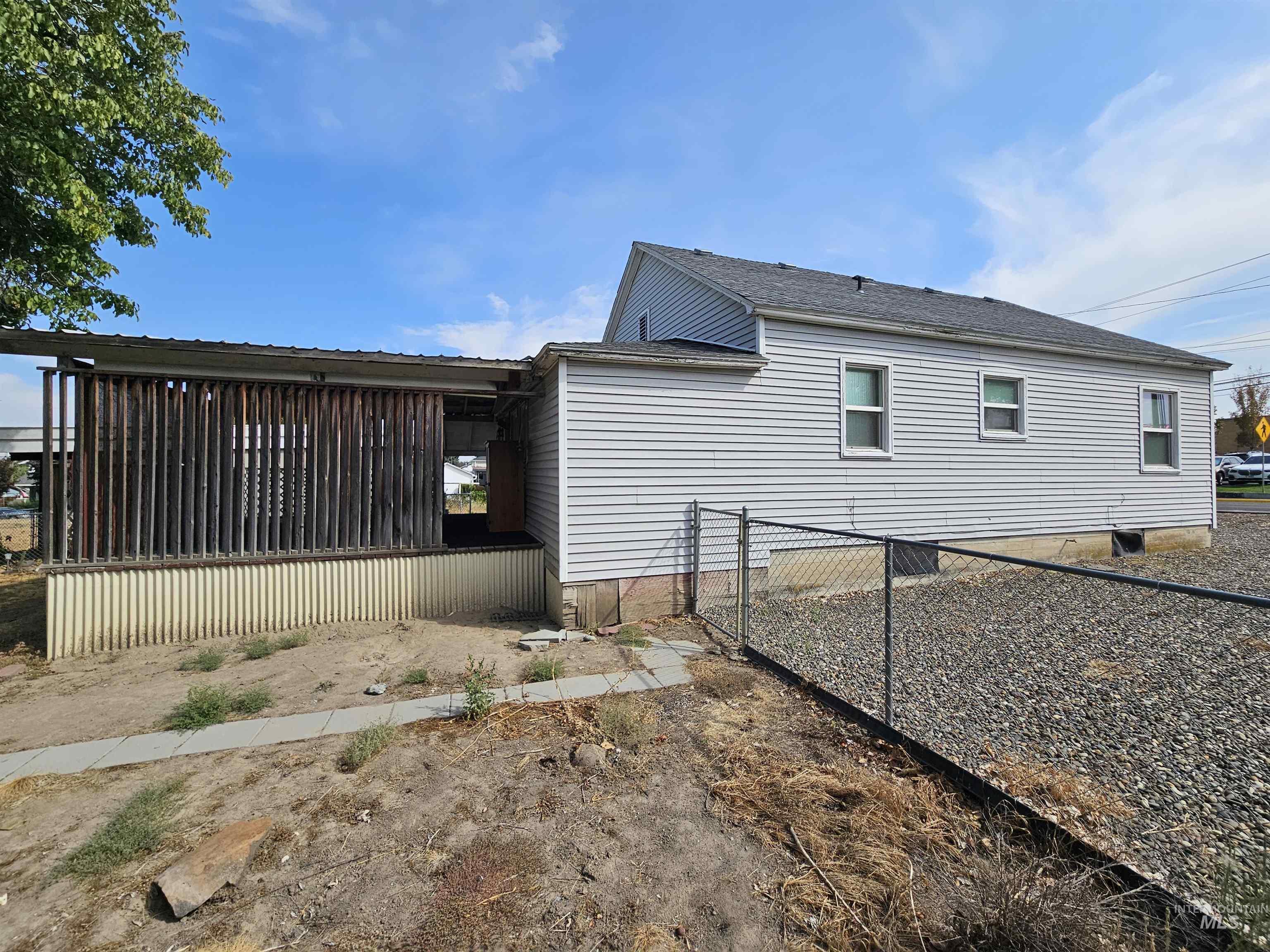 Rear view of property