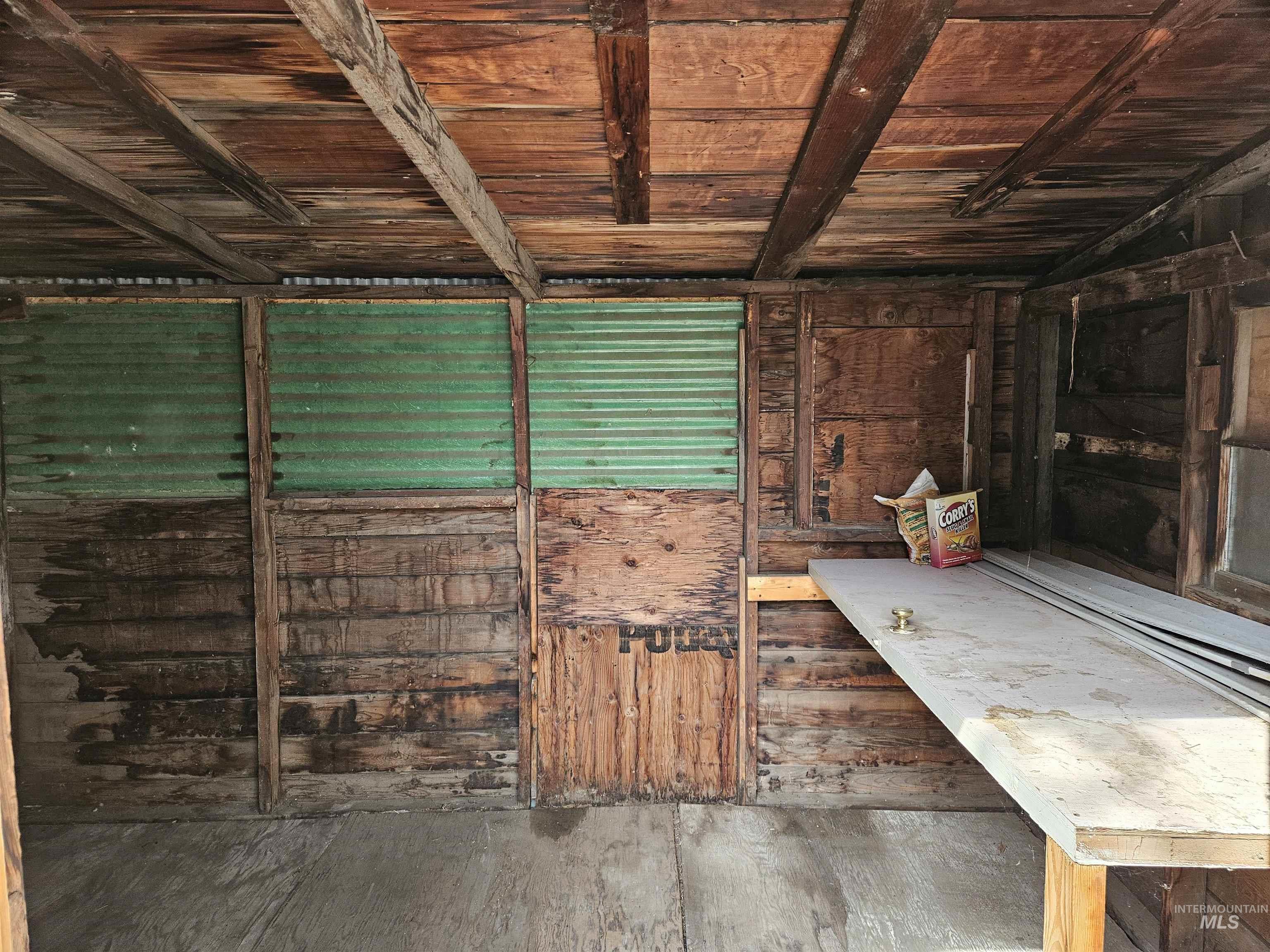 Storage featuring an exterior structure