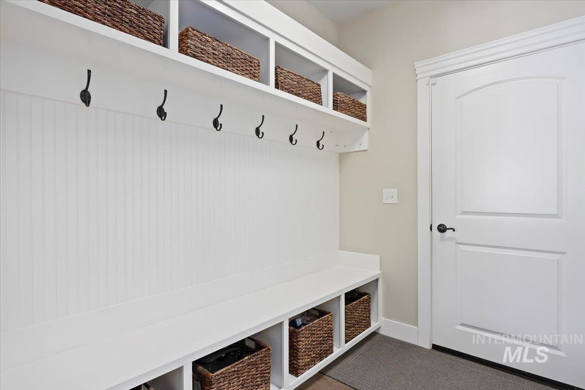 Mudroom with baseboards