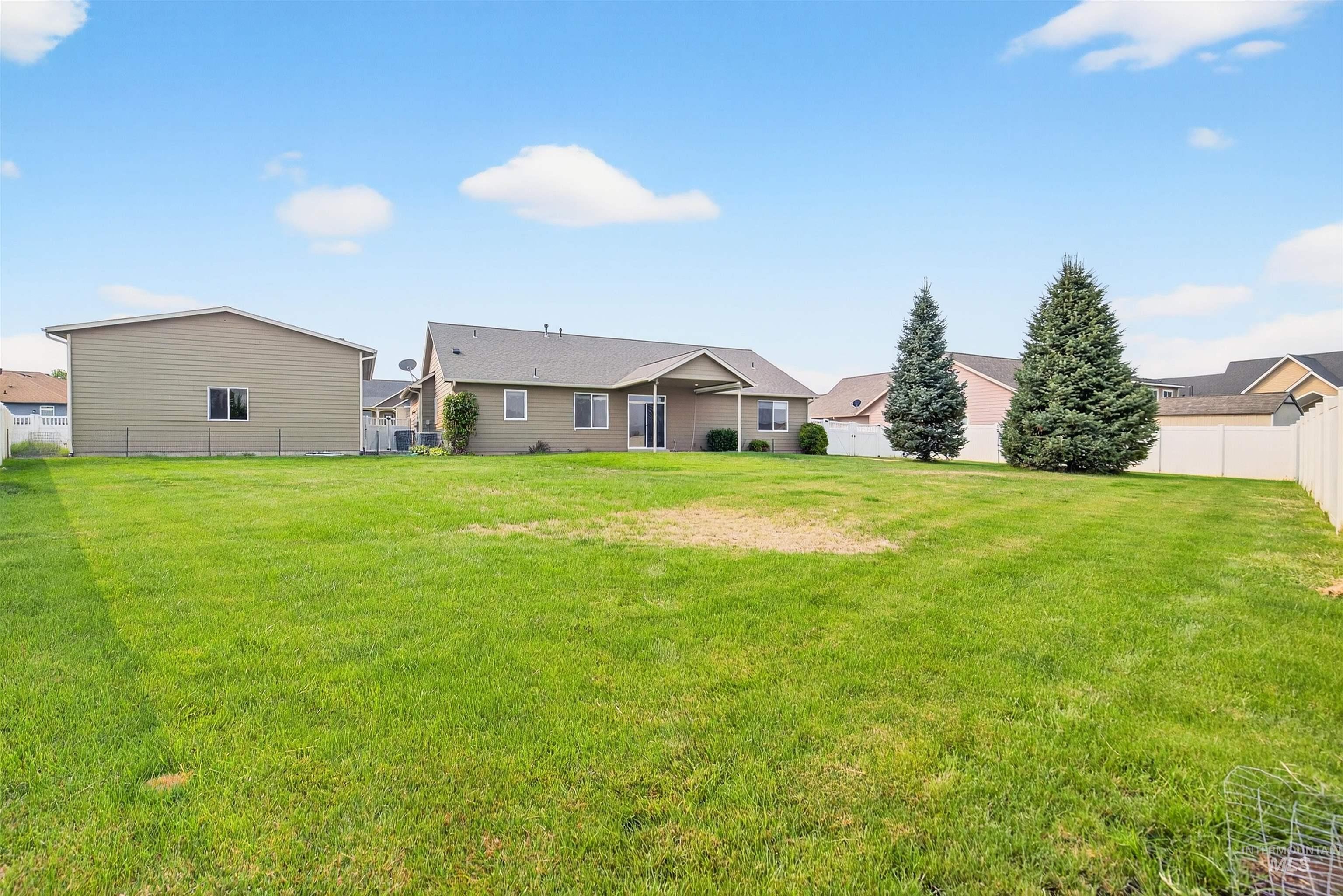 Rear view of property