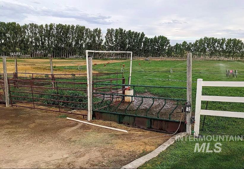 Gate with a view of countryside