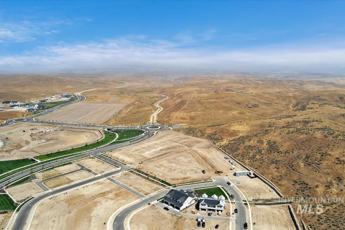 Aerial overview of property's location featuring rural landscape