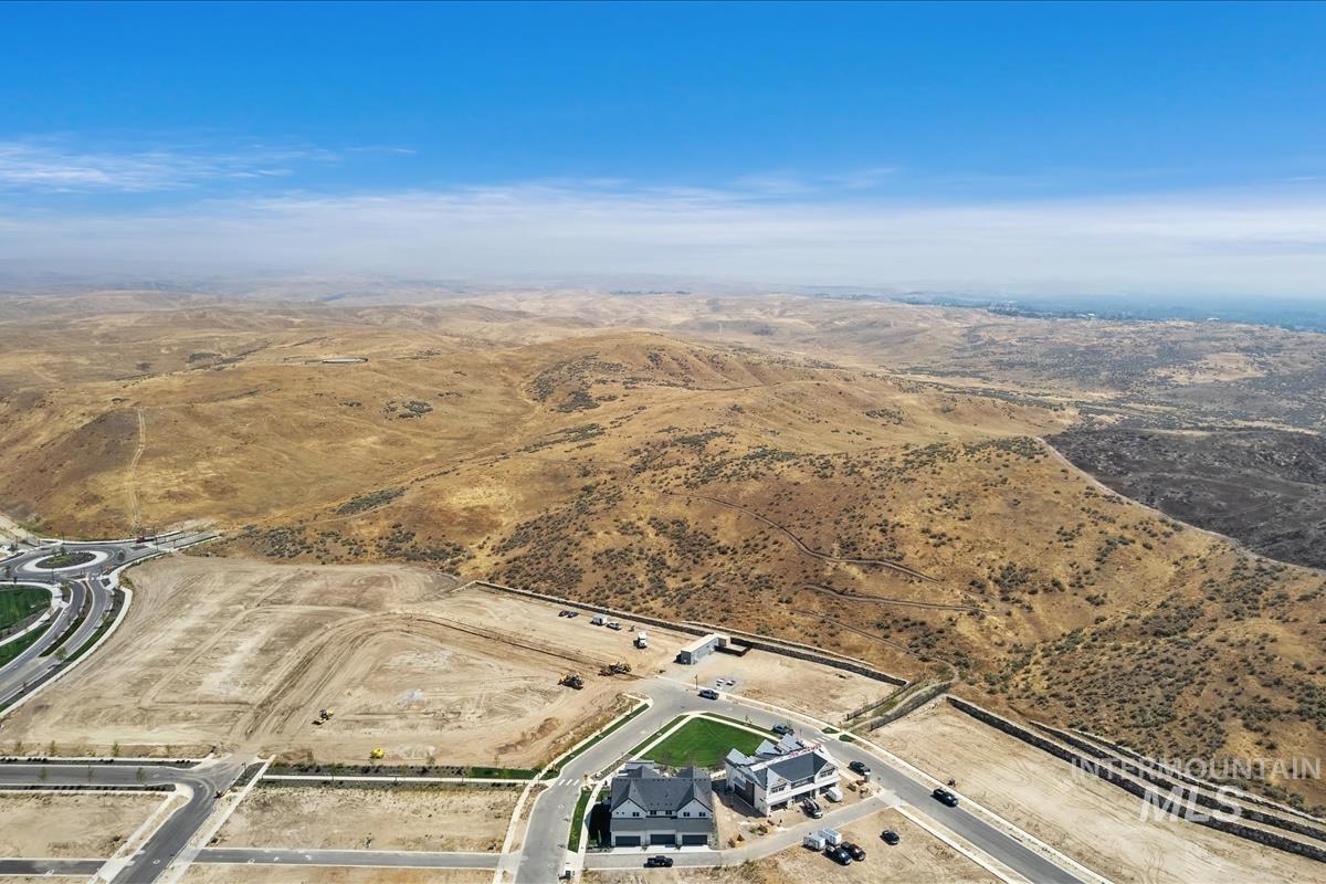 Aerial overview of property's location featuring rural landscape