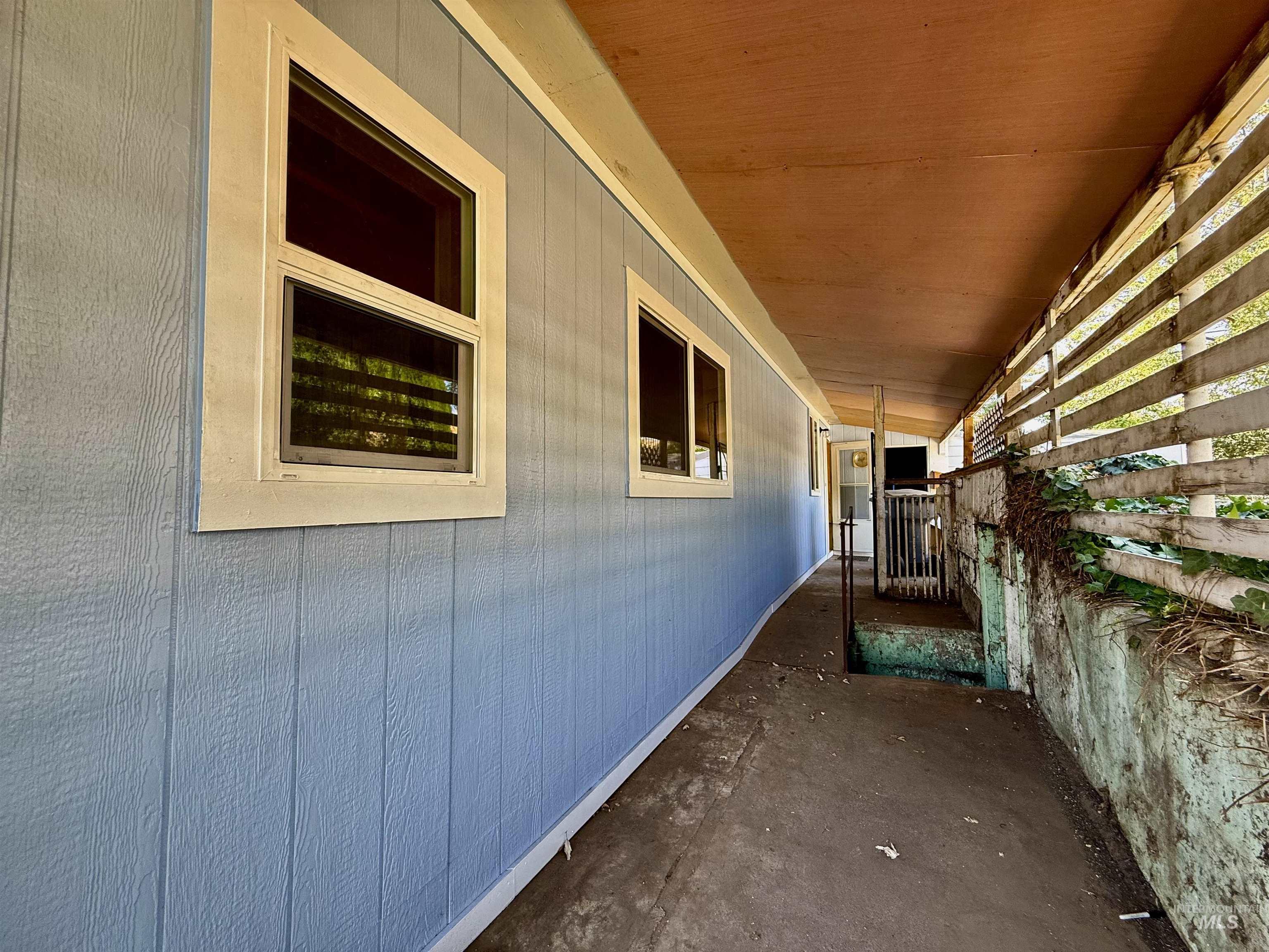View of home's exterior featuring a patio area
