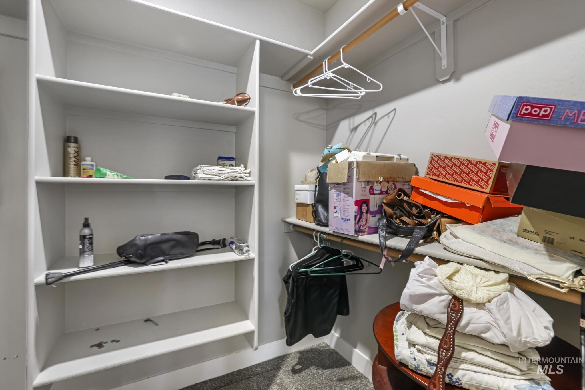 View of spacious closet